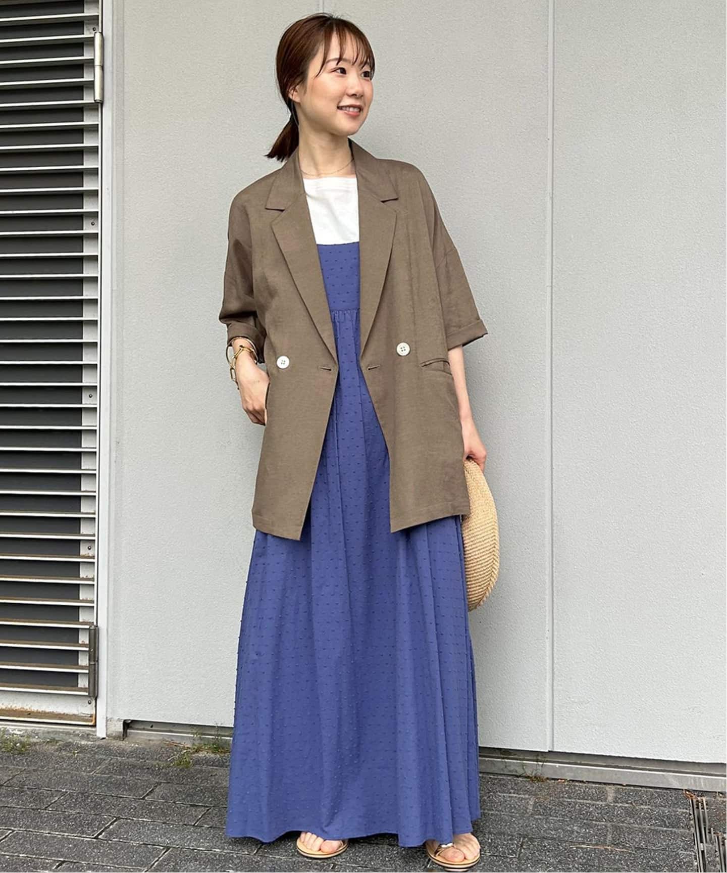 追加2》リネンレーヨンハーフスリーブジャケット（その他ジャケット