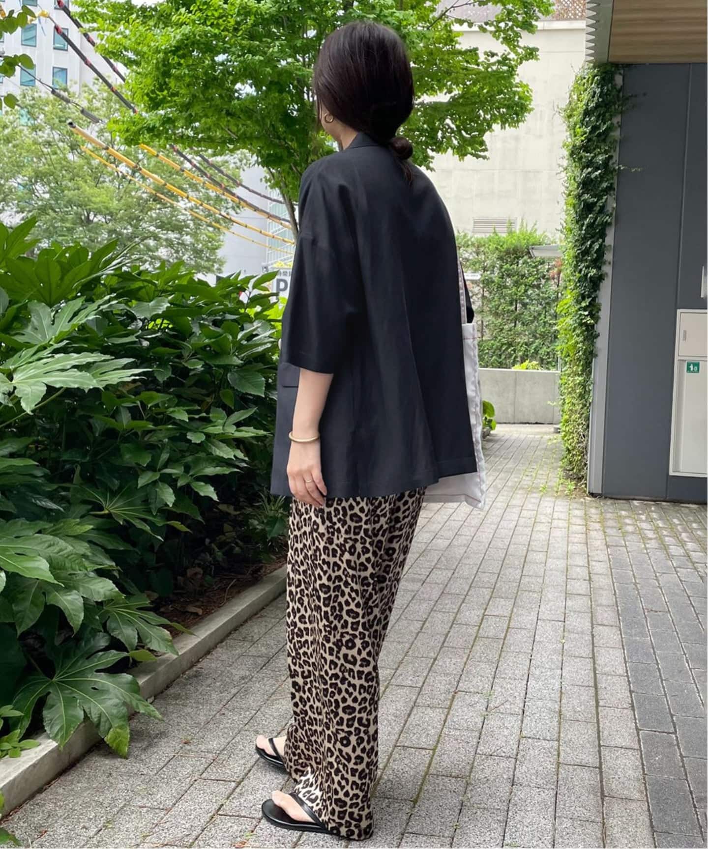 SLOBE IENA レーヨンリネンハーフスリーブジャケット スロー WEB限定/追加3》リネンレーヨンハーフスリーブジャケット（その他