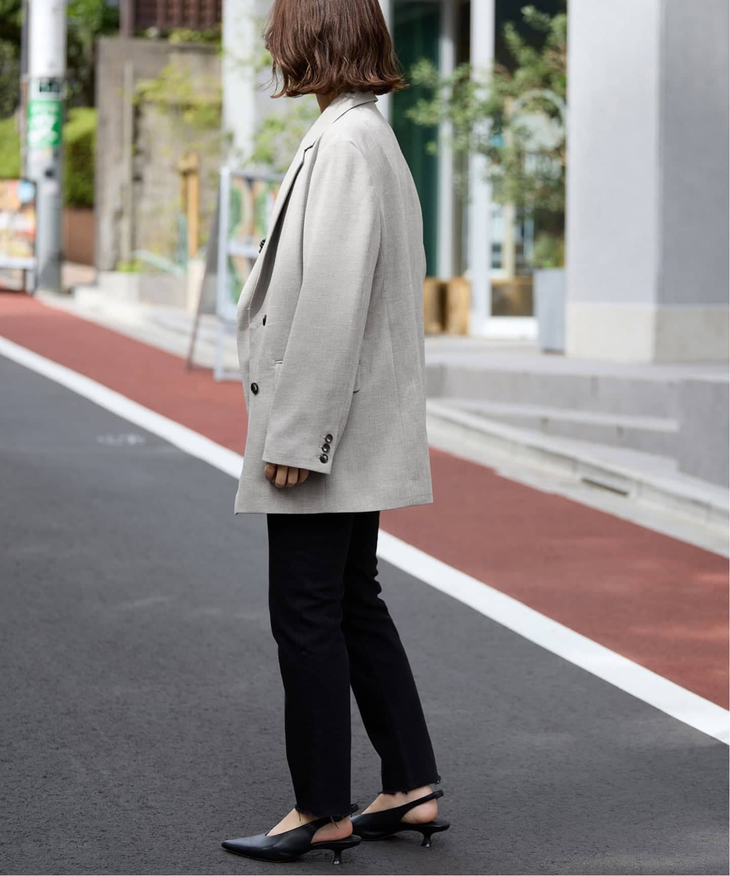 セットアップ対応可/追加2予約》ウォッシャブルツイルダブルジャケット