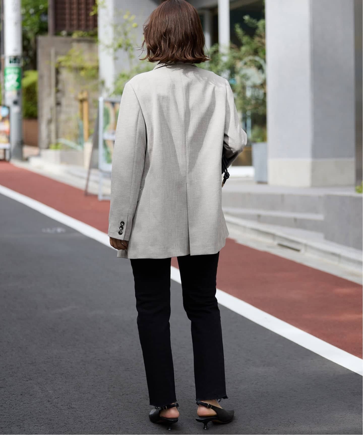 セットアップ対応可/追加2予約》ウォッシャブルツイルダブルジャケット