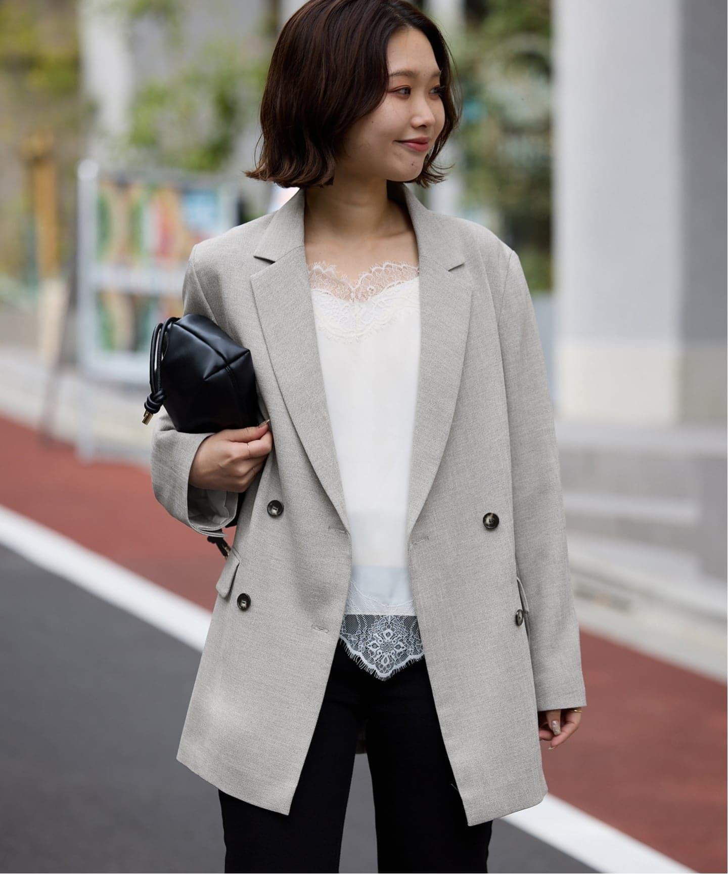 セットアップ対応可/追加2予約》ウォッシャブルツイルダブルジャケット