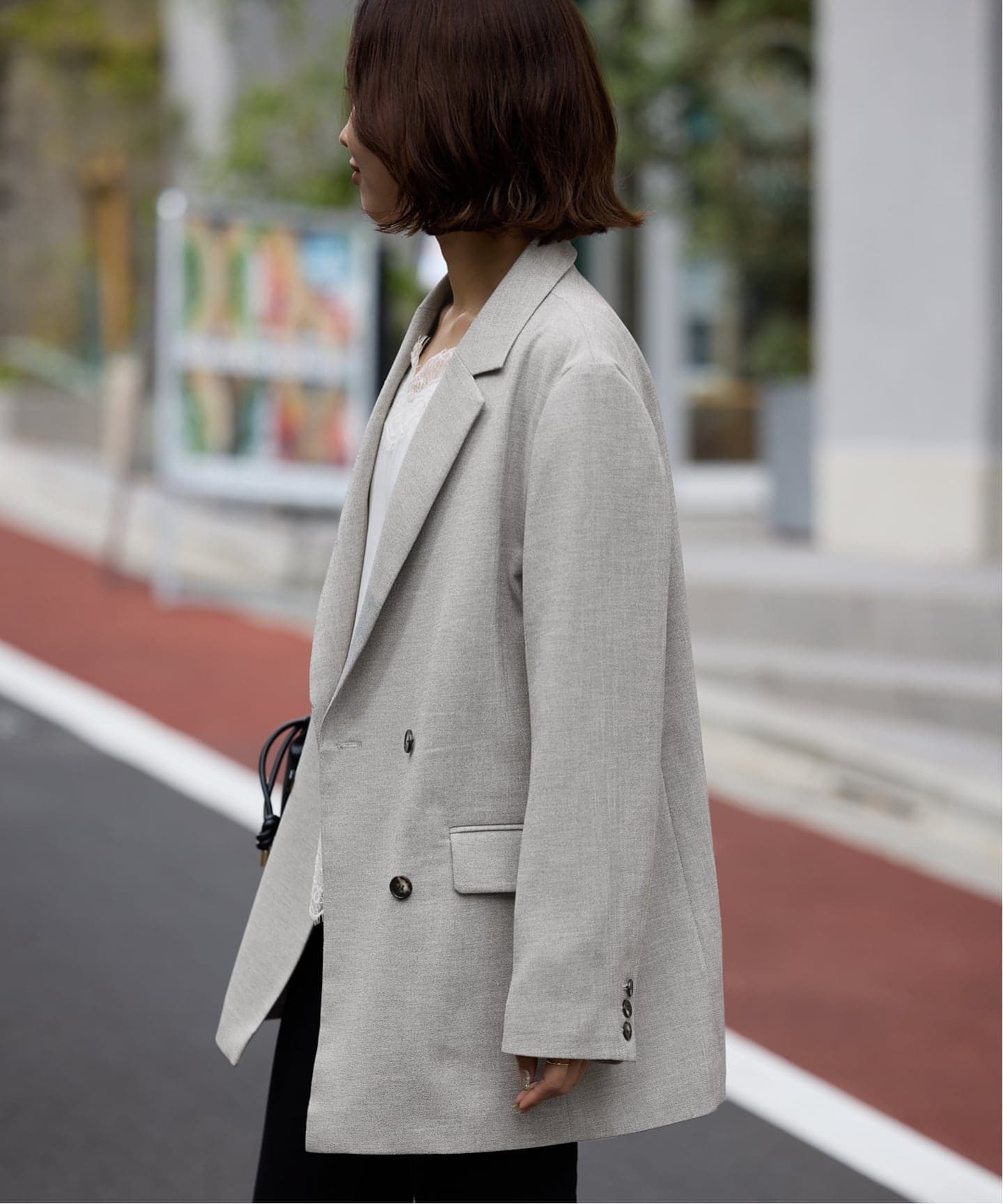 セットアップ対応可/追加2》ウォッシャブルツイルダブルジャケット