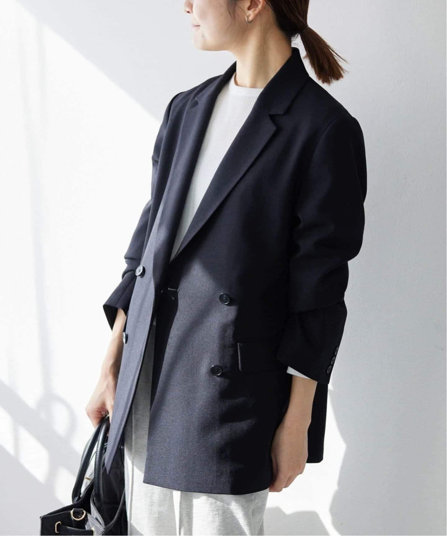 セットアップ対応可/追加2》ウォッシャブルツイルダブルジャケット