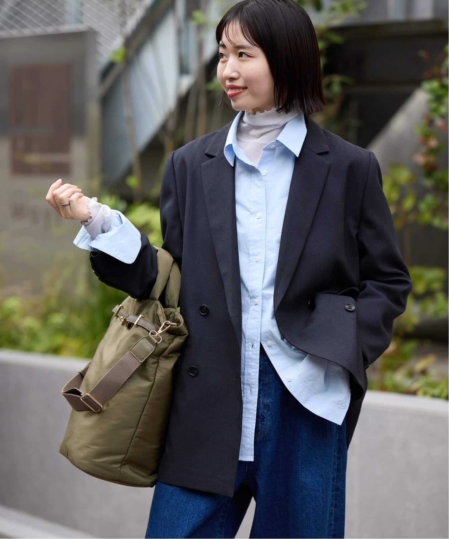 【新品】スローブイエナ　ウォッシャブルツイルダブルジャケット セットアップ対応可/追加2予約》ウォッシャブルツイルダブルジャケット