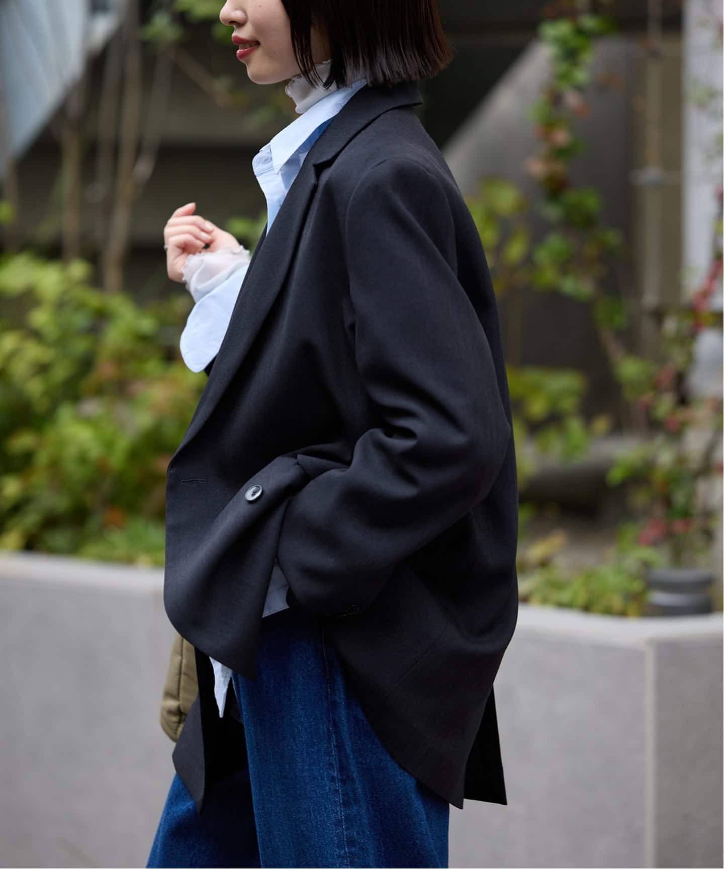 セットアップ対応可/追加2予約》ウォッシャブルツイルダブルジャケット