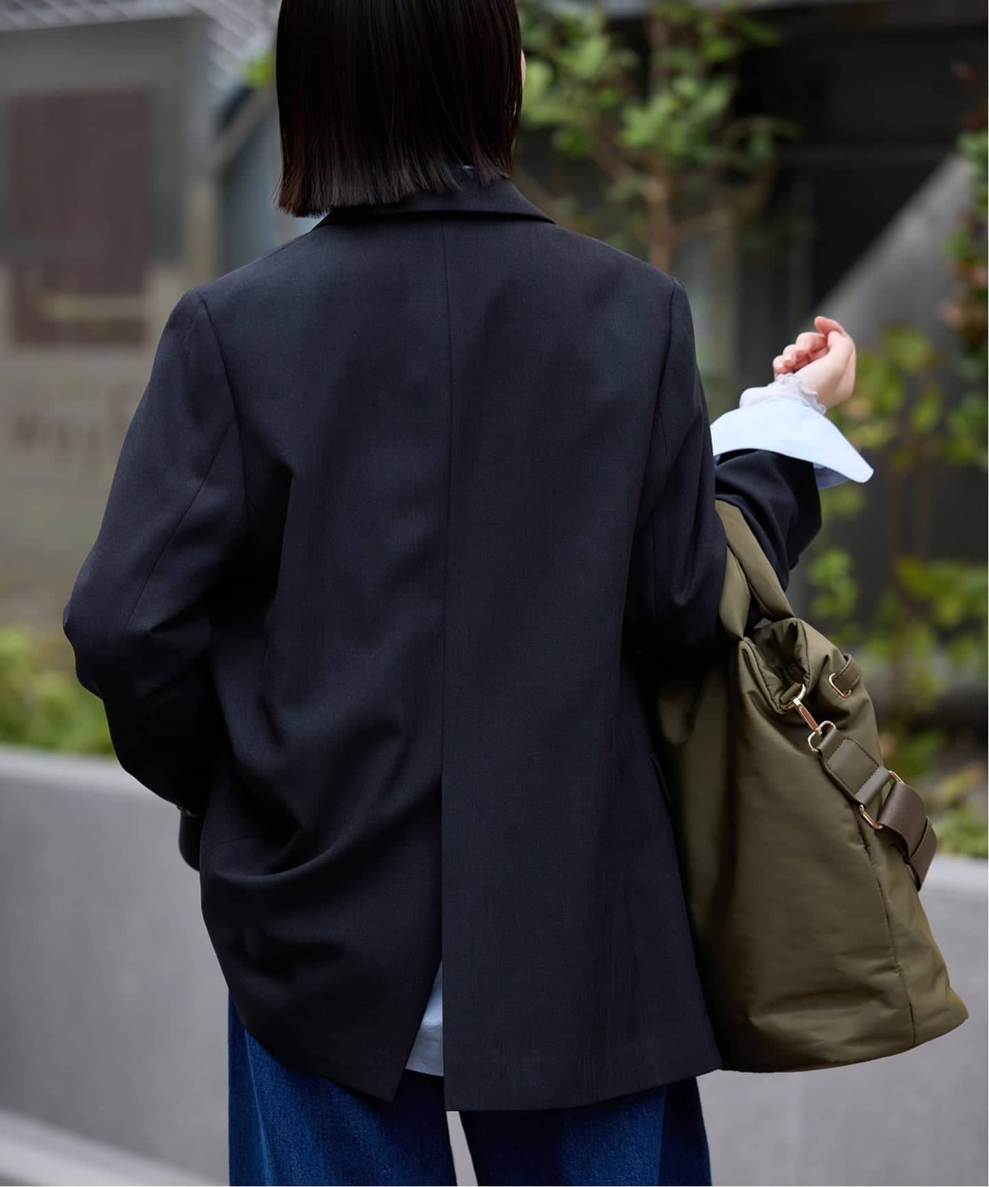 セットアップ対応可/追加2予約》ウォッシャブルツイルダブルジャケット