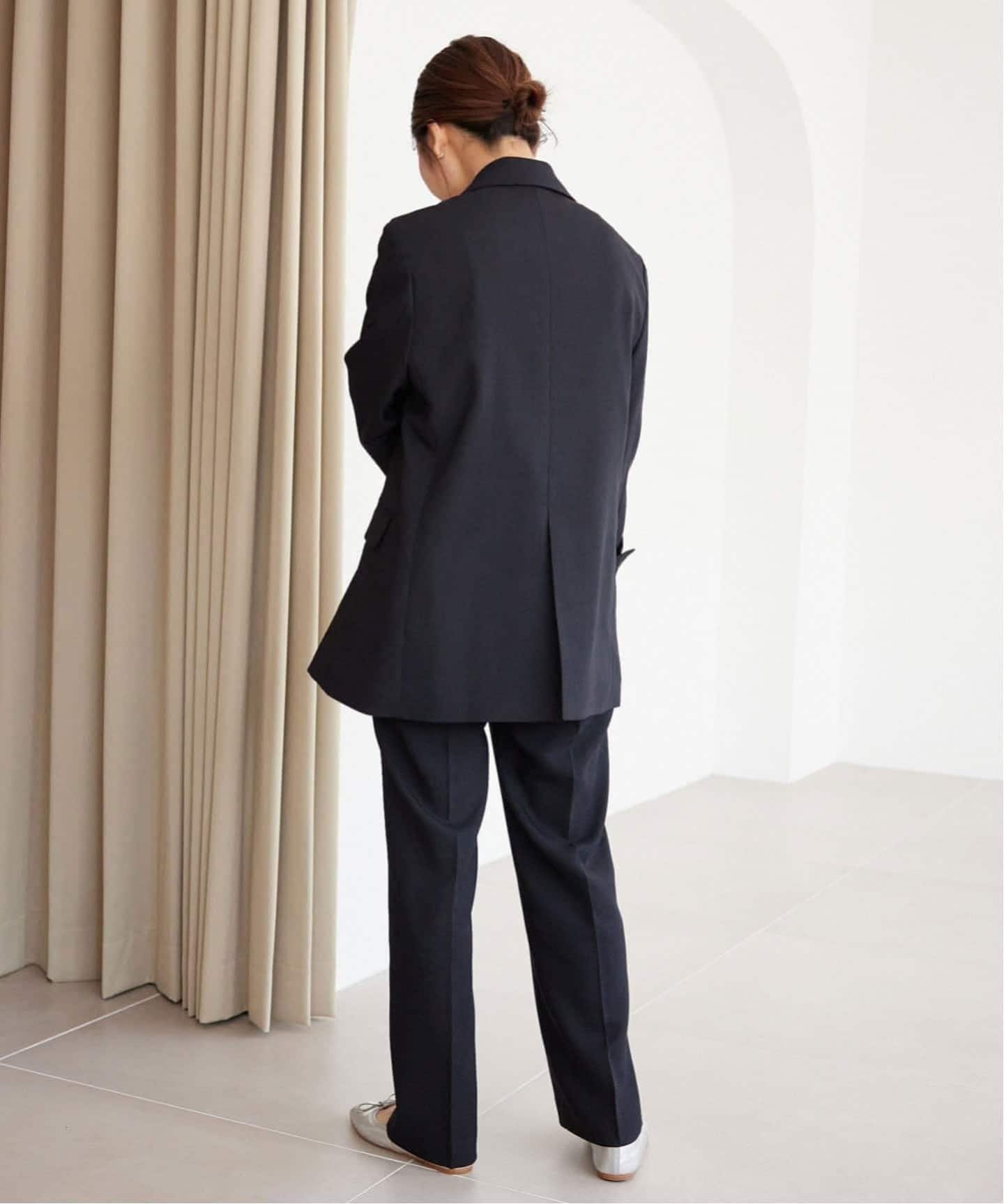 セットアップ対応可/追加2予約》ウォッシャブルツイルダブルジャケット