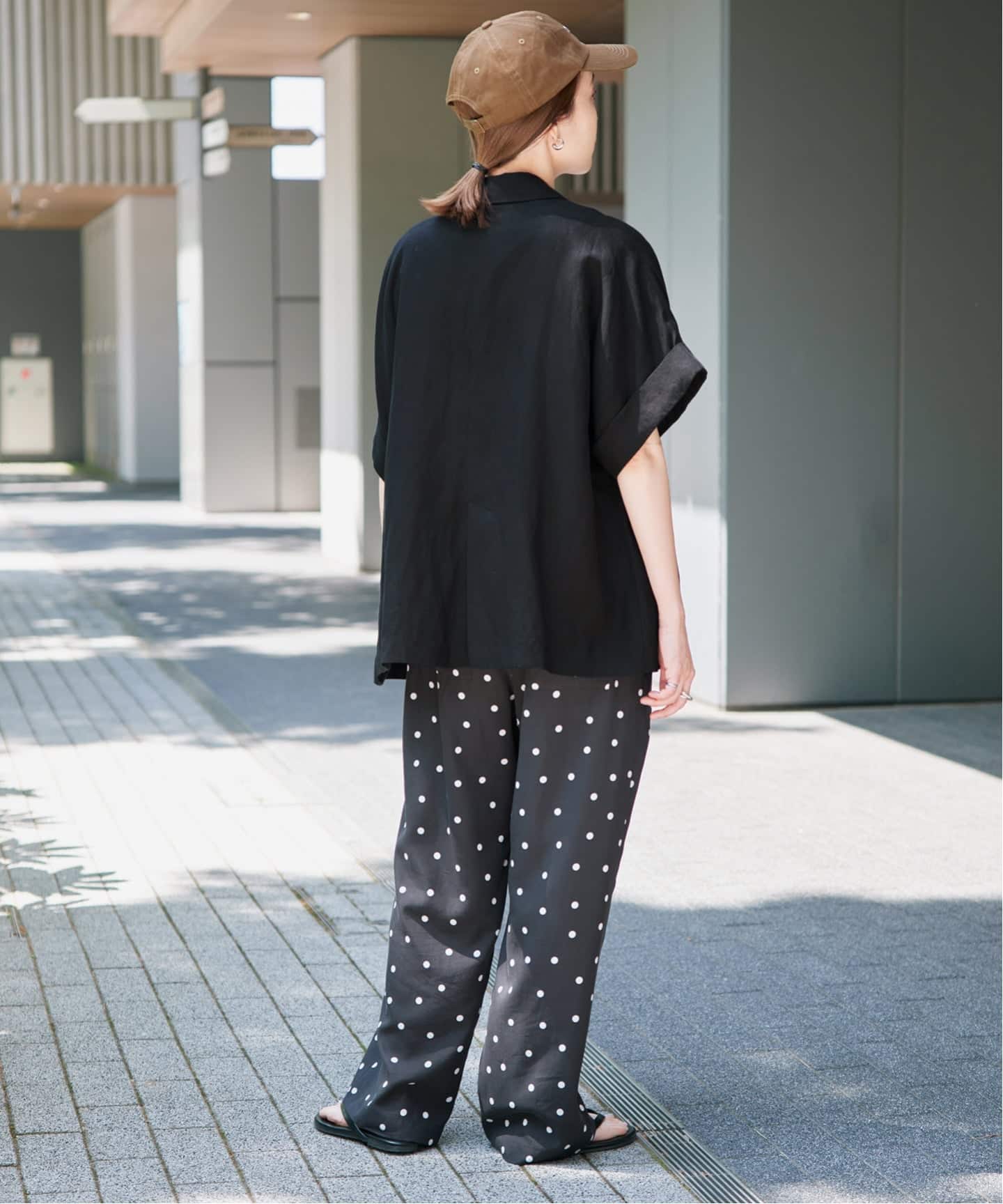 セットアップ対応可》リネン混ハーフスリーブジャケット（その他