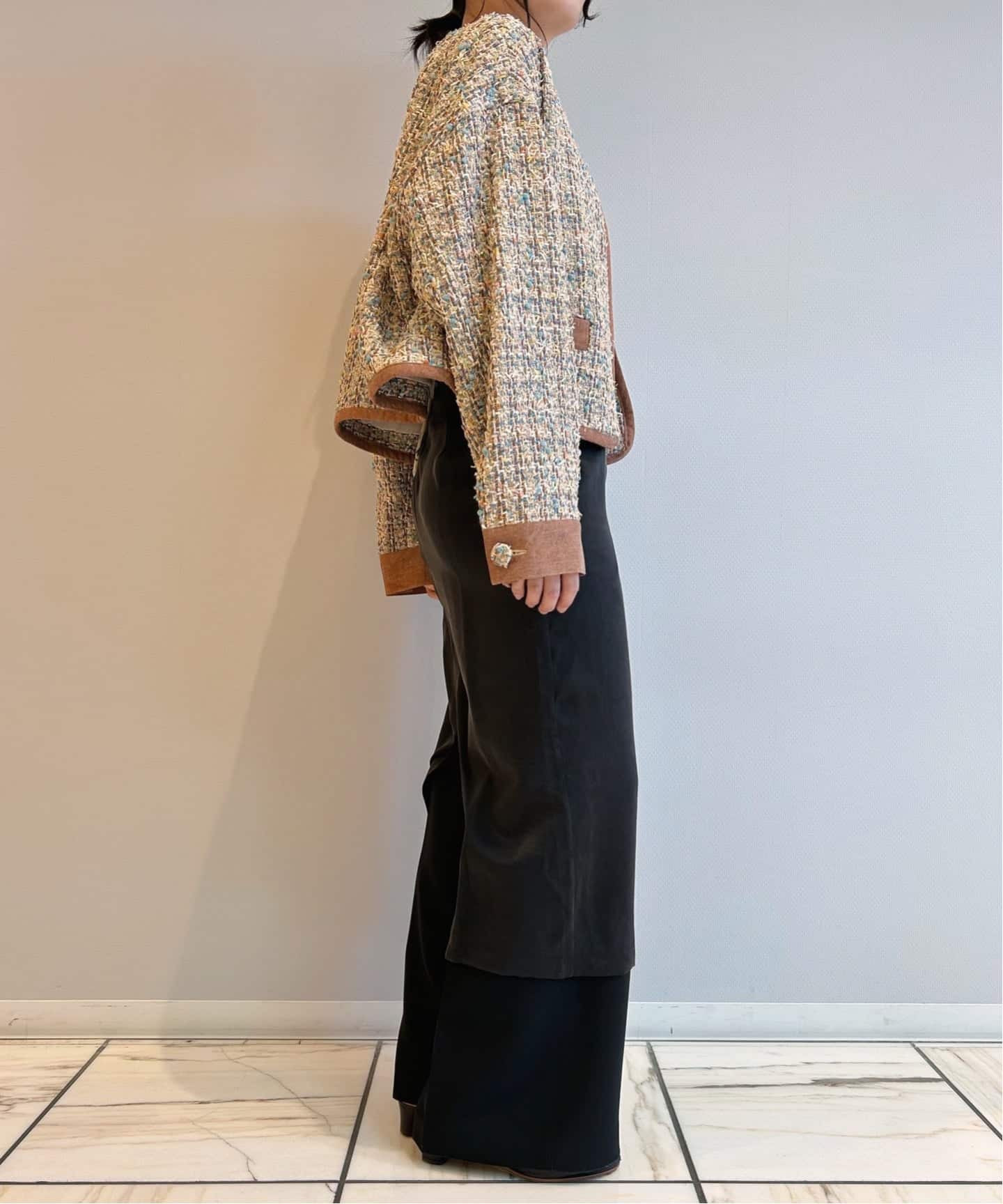 IENA LA BOUCLE LINTONツィードブルゾン（その他ジャケット・スーツ