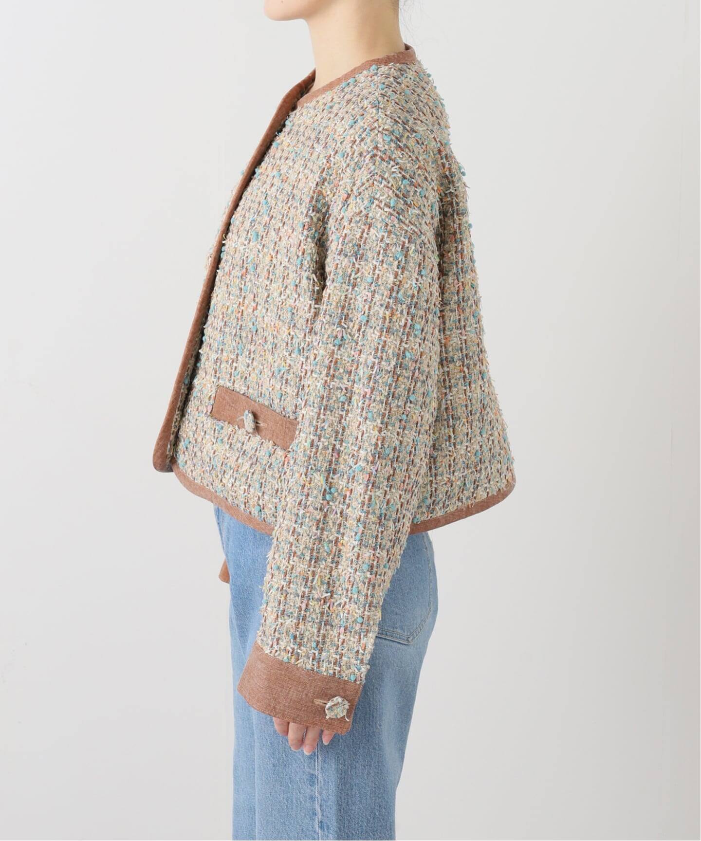 IENA LA BOUCLE LINTONツィードブルゾン（その他ジャケット・スーツ