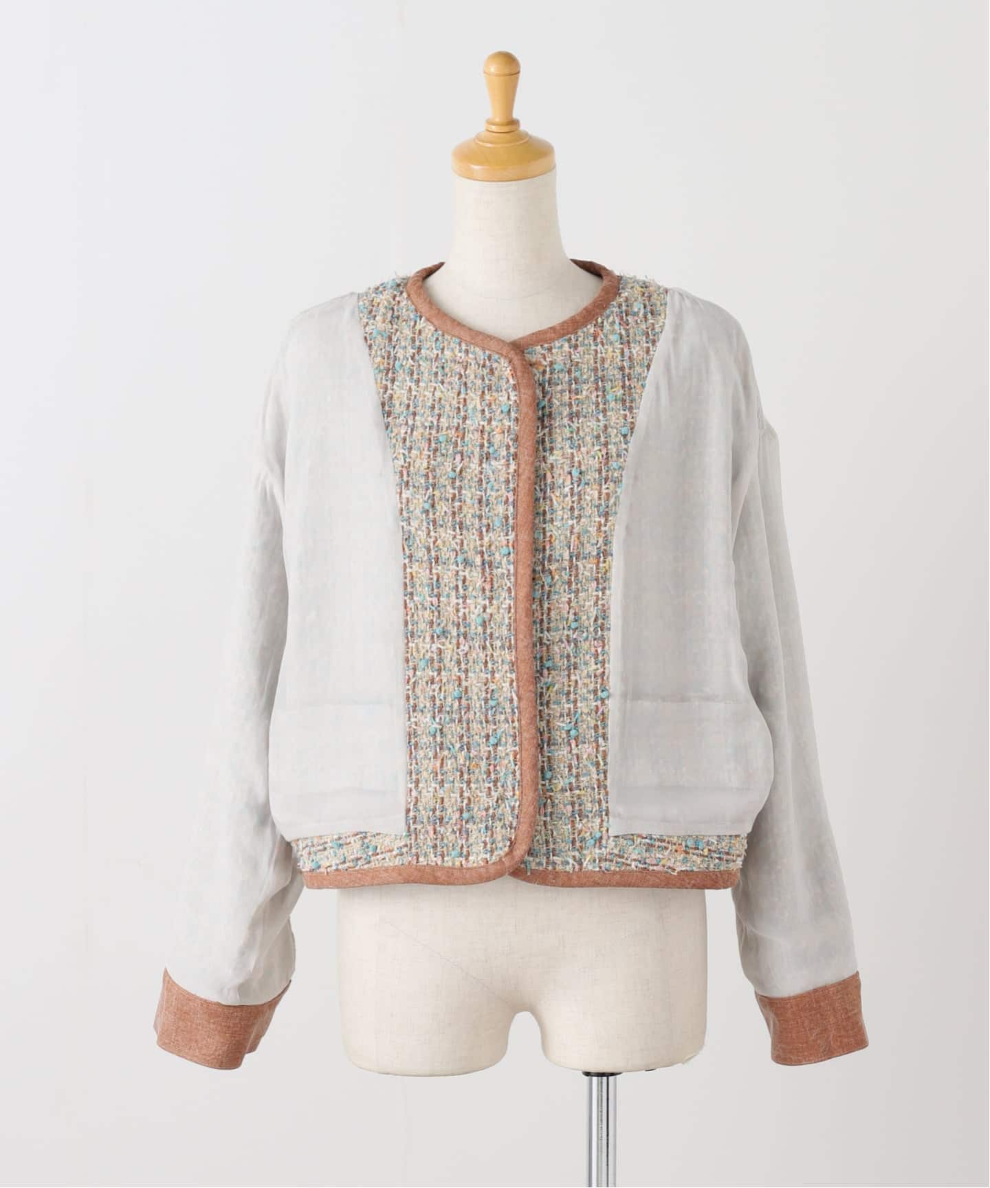 IENA LA BOUCLE LINTONツィードブルゾン（その他ジャケット・スーツ