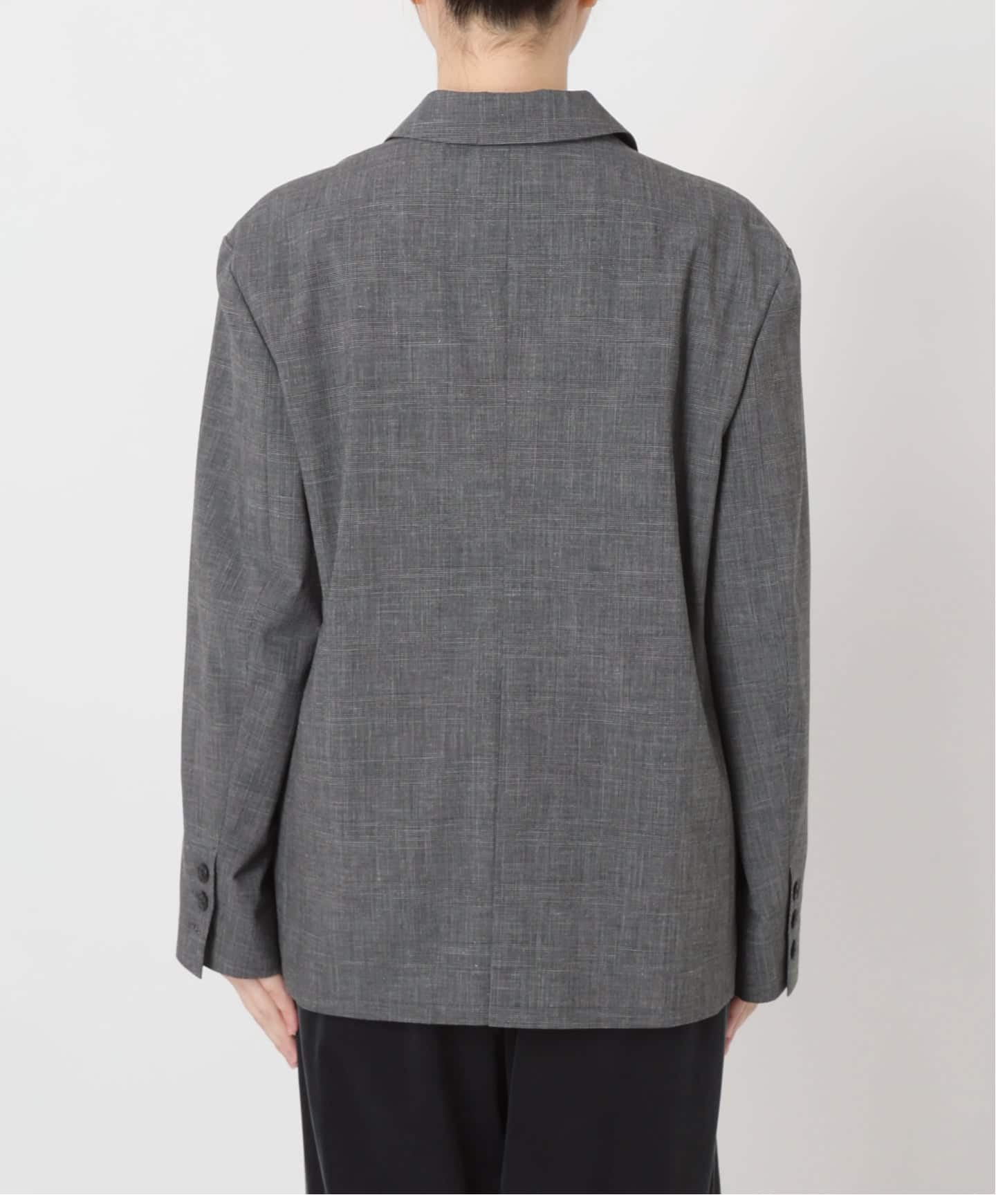 IENA LA BOUCLE グレンチェックダブルブレストジャケット（テーラード