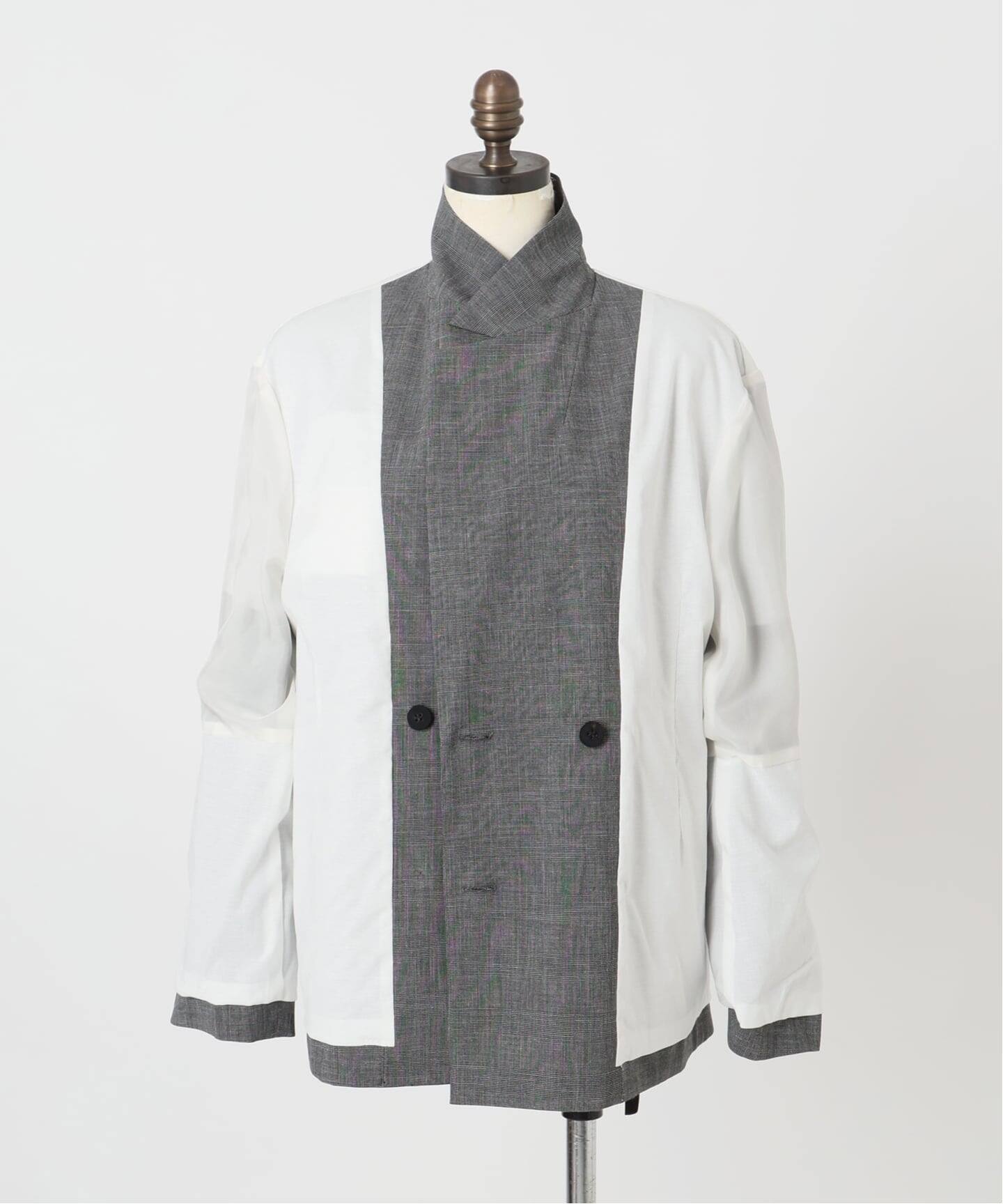 IENA LA BOUCLE グレンチェックダブルブレストジャケット（テーラード
