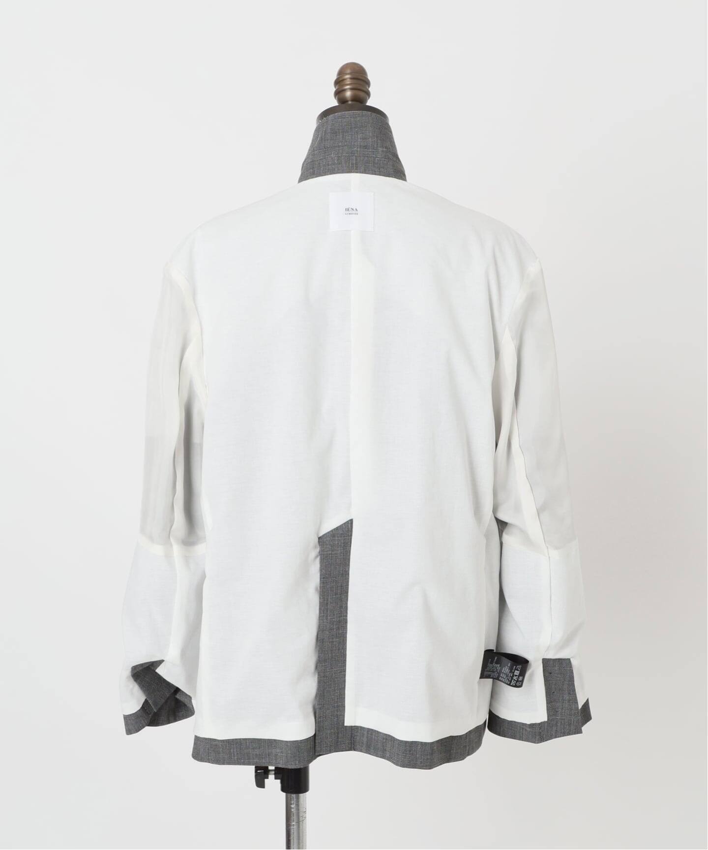 IENA LA BOUCLE グレンチェックダブルブレストジャケット（テーラード
