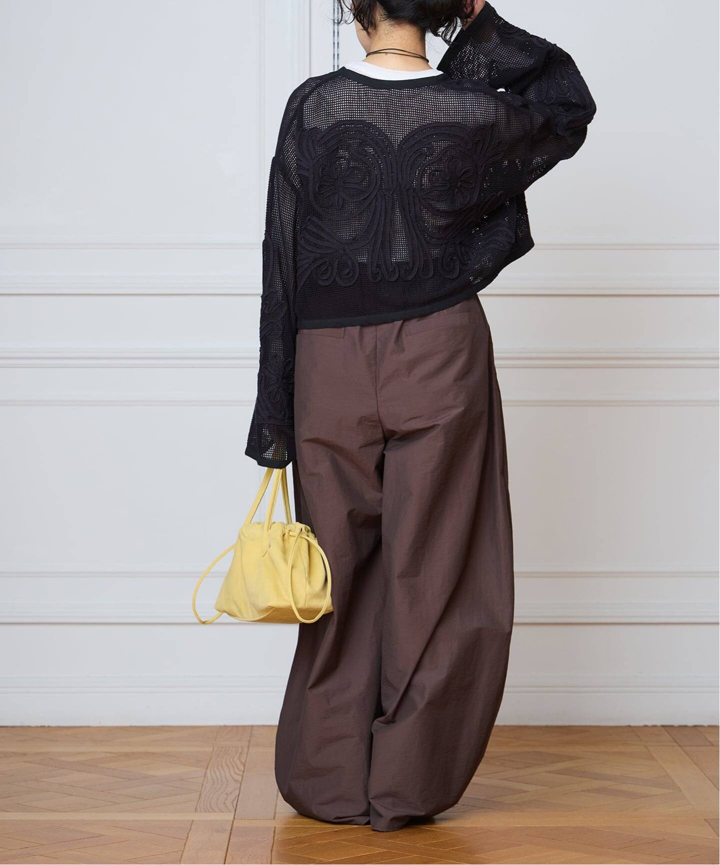 IENA LA BOUCLE メッシュテープ刺繍ジャケット（その他ジャケット