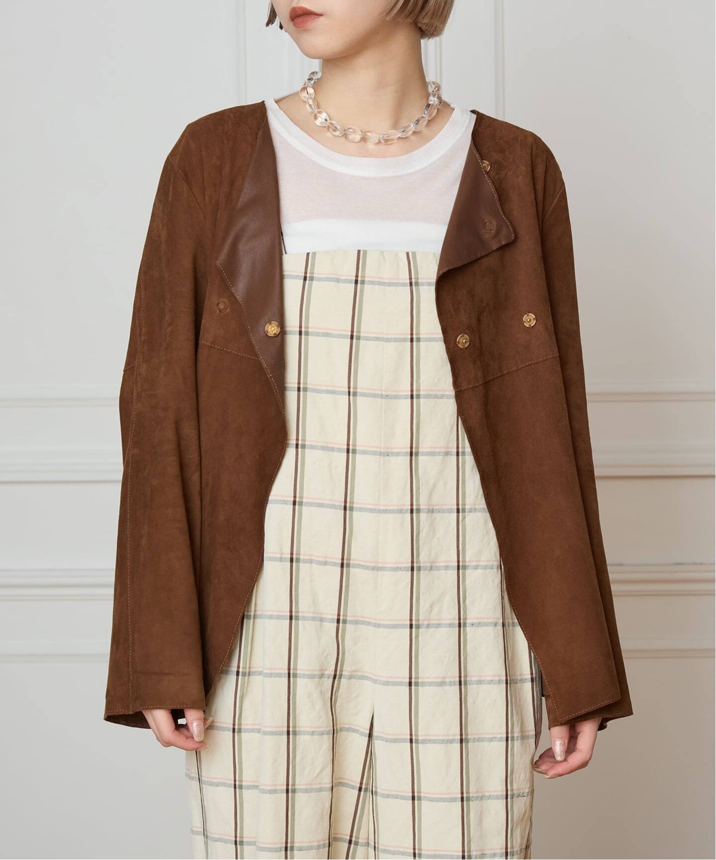 IENA LA BOUCLE GOAT SUEDE レザージャケット IENA LA BOUCLE GOAT SUEDE ジャケット（ノーカラージャケット）｜IENA