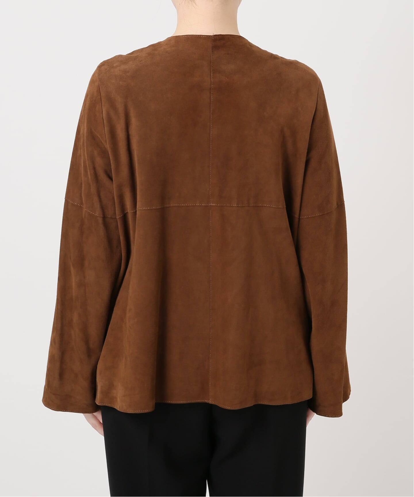 IENA LA BOUCLE GOAT SUEDE ジャケット（ノーカラージャケット
