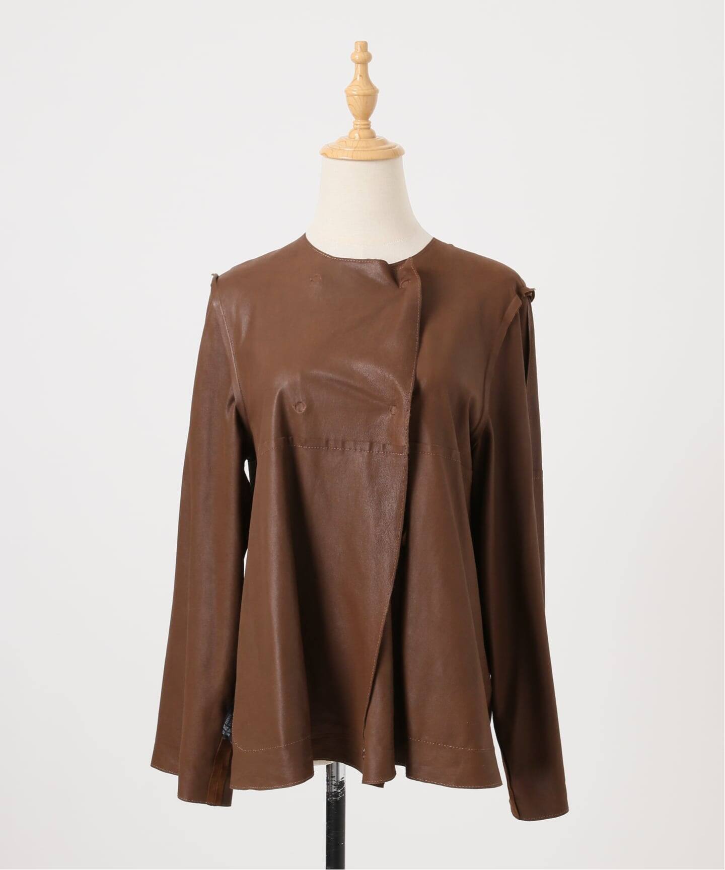 IENA LA BOUCLE GOAT SUEDE ジャケット（ノーカラージャケット