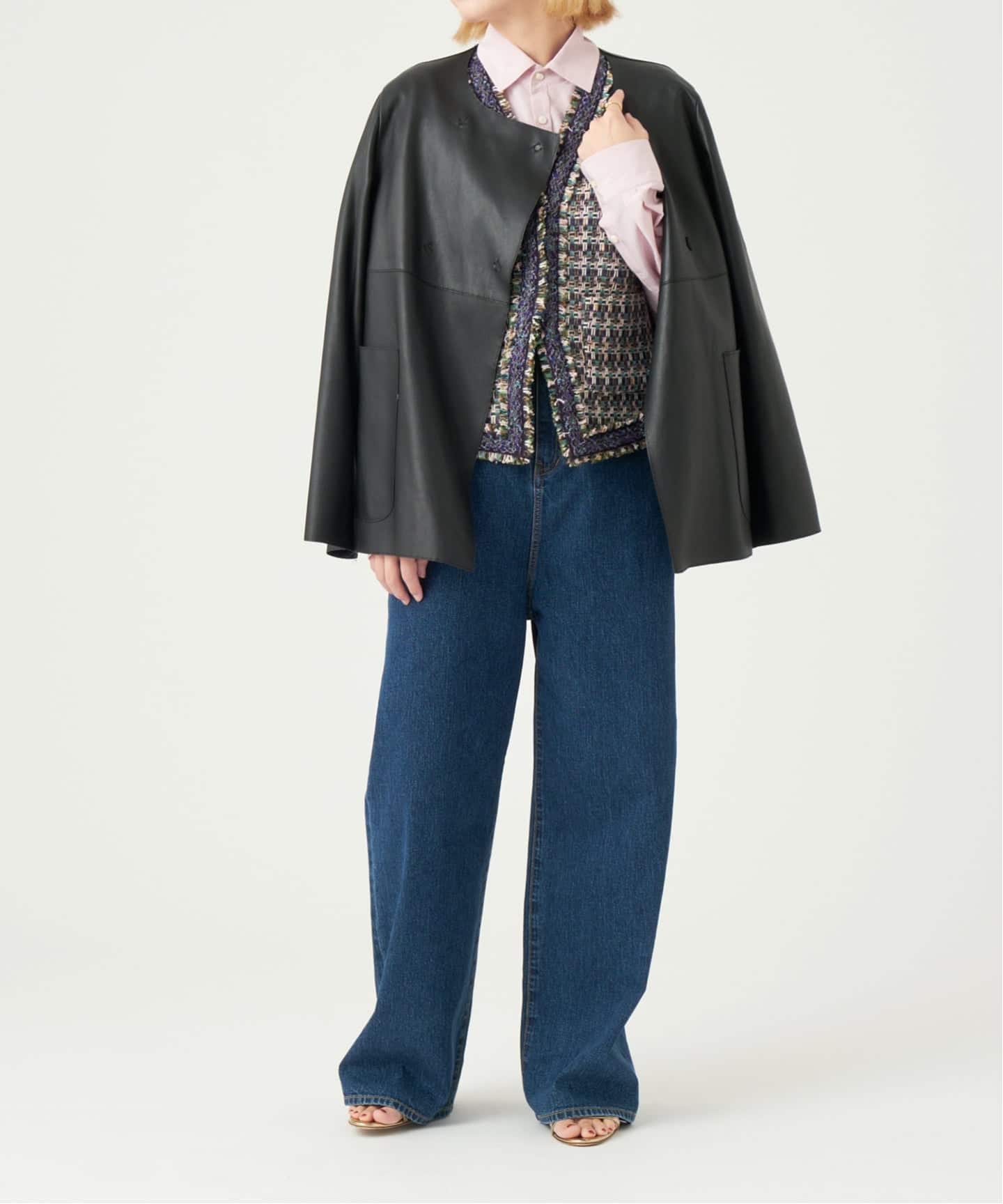 ⚠️ぽちIENA LA BOUCLE SHEEPレザージャケット 追加予約》IENA LA BOUCLE SHEEPレザージャケット（ノーカラー