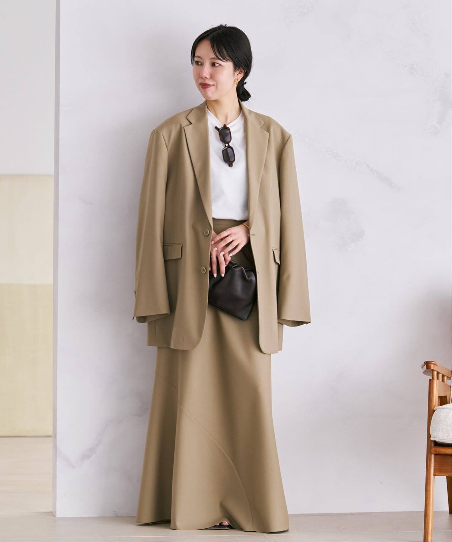 plage ベージュ テーラードジャケット 未使用 Masculine Oversized ジャケット（テーラードジャケット）｜Plage