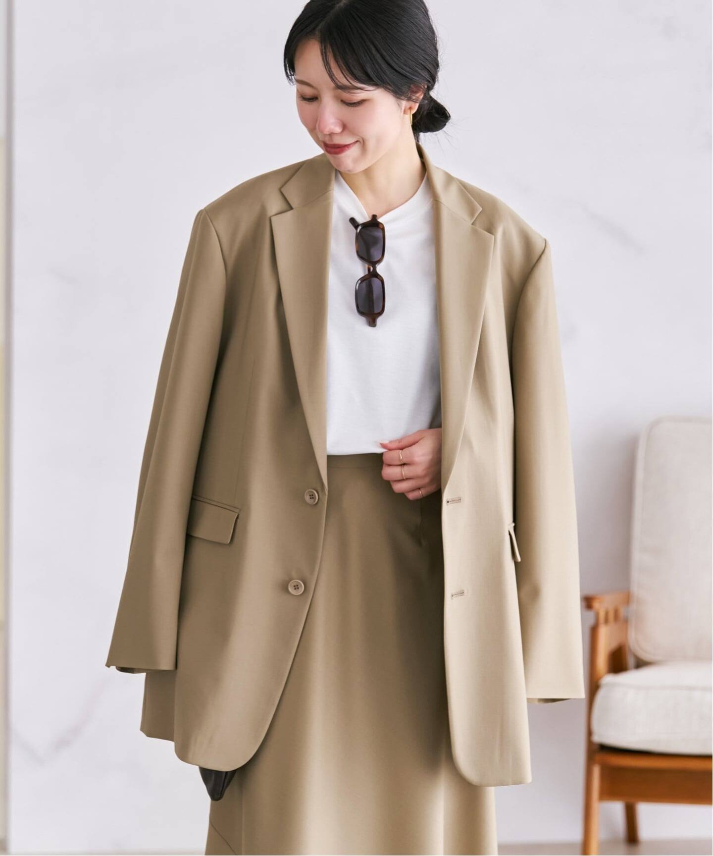 Masculine Oversized ジャケット（テーラードジャケット）｜Plage