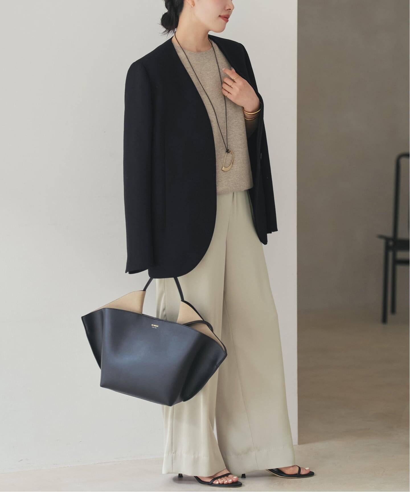 予約》Collarless ジャケット（ノーカラージャケット）｜Plage