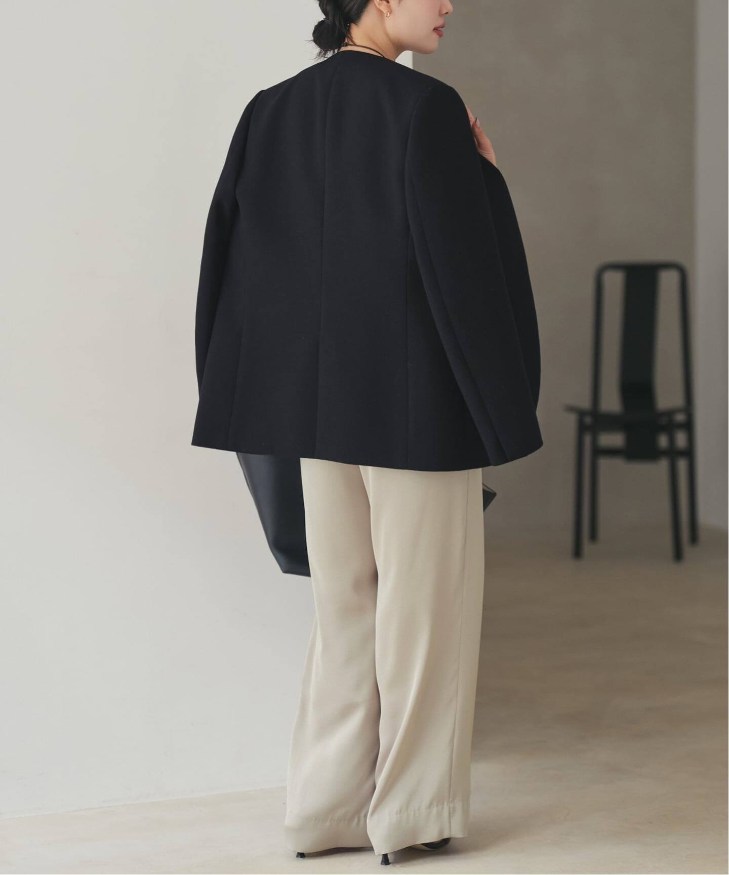 予約》Collarless ジャケット（ノーカラージャケット）｜Plage