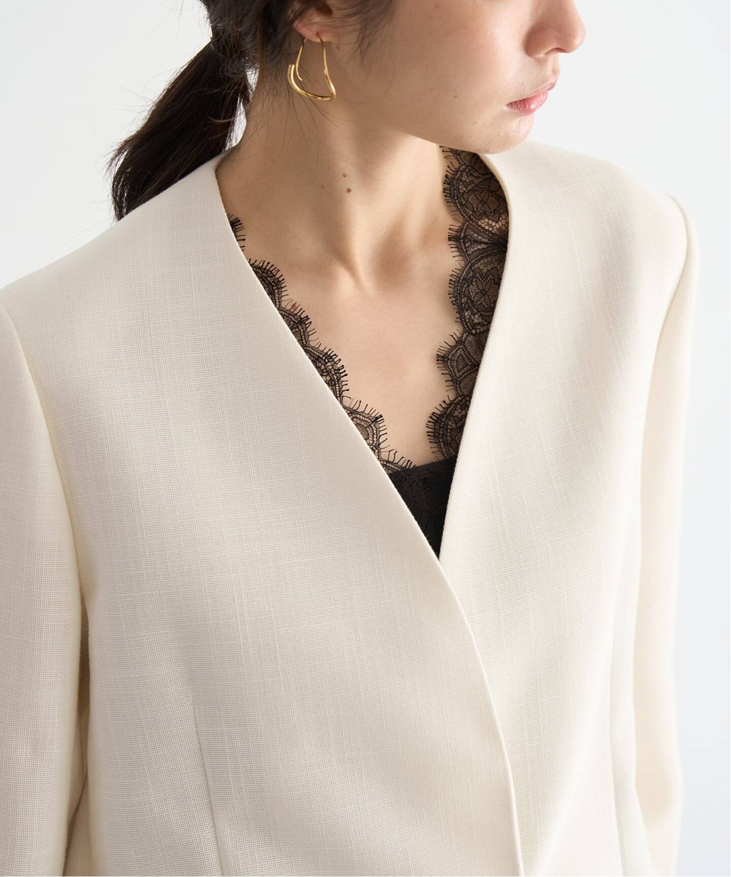 Collarless ジャケット（ノーカラージャケット）｜Plage（プラージュ