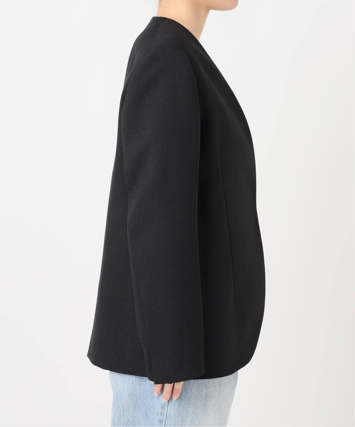 予約》Collarless ジャケット（ノーカラージャケット）｜Plage