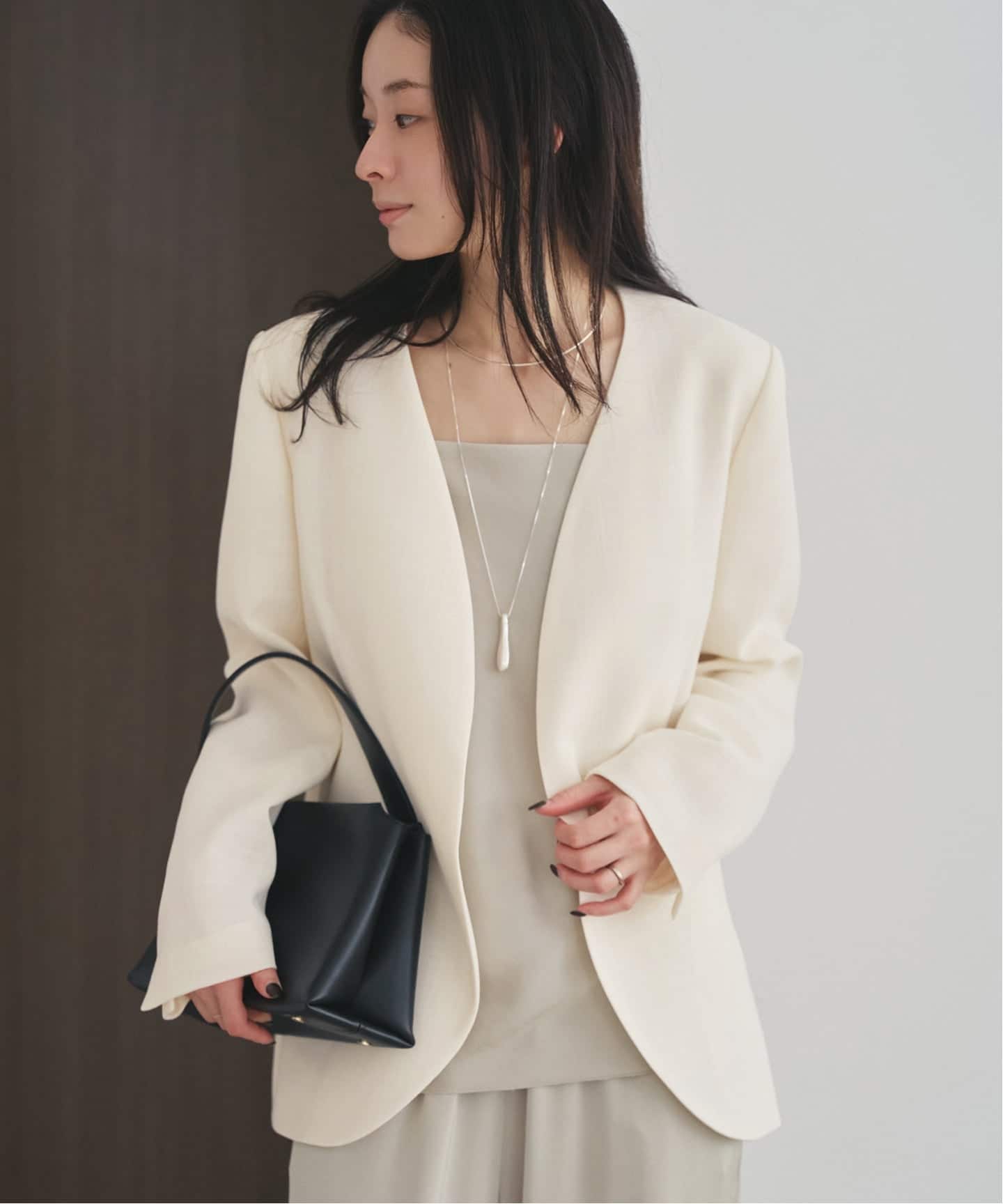 【美品】Plage ノーカラージャケット ショートコート サイズ36 プラージュ plage（プラージュ） ジャケット ノーカラージャケット Collarless