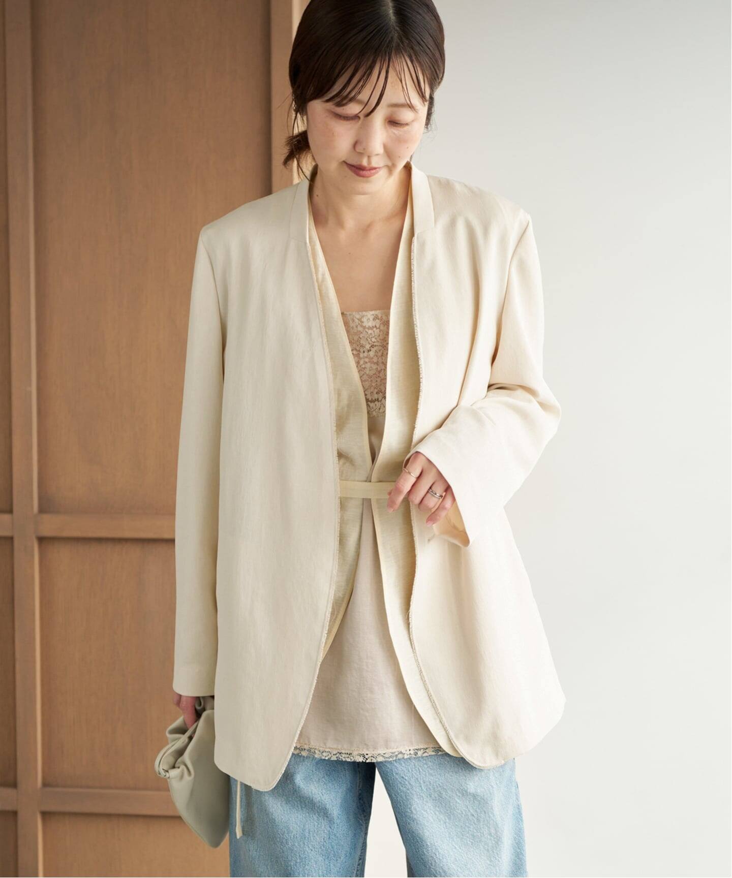 plage Light nocollar ジャケット Light nocollar ジャケット（ノーカラージャケット）｜Plage
