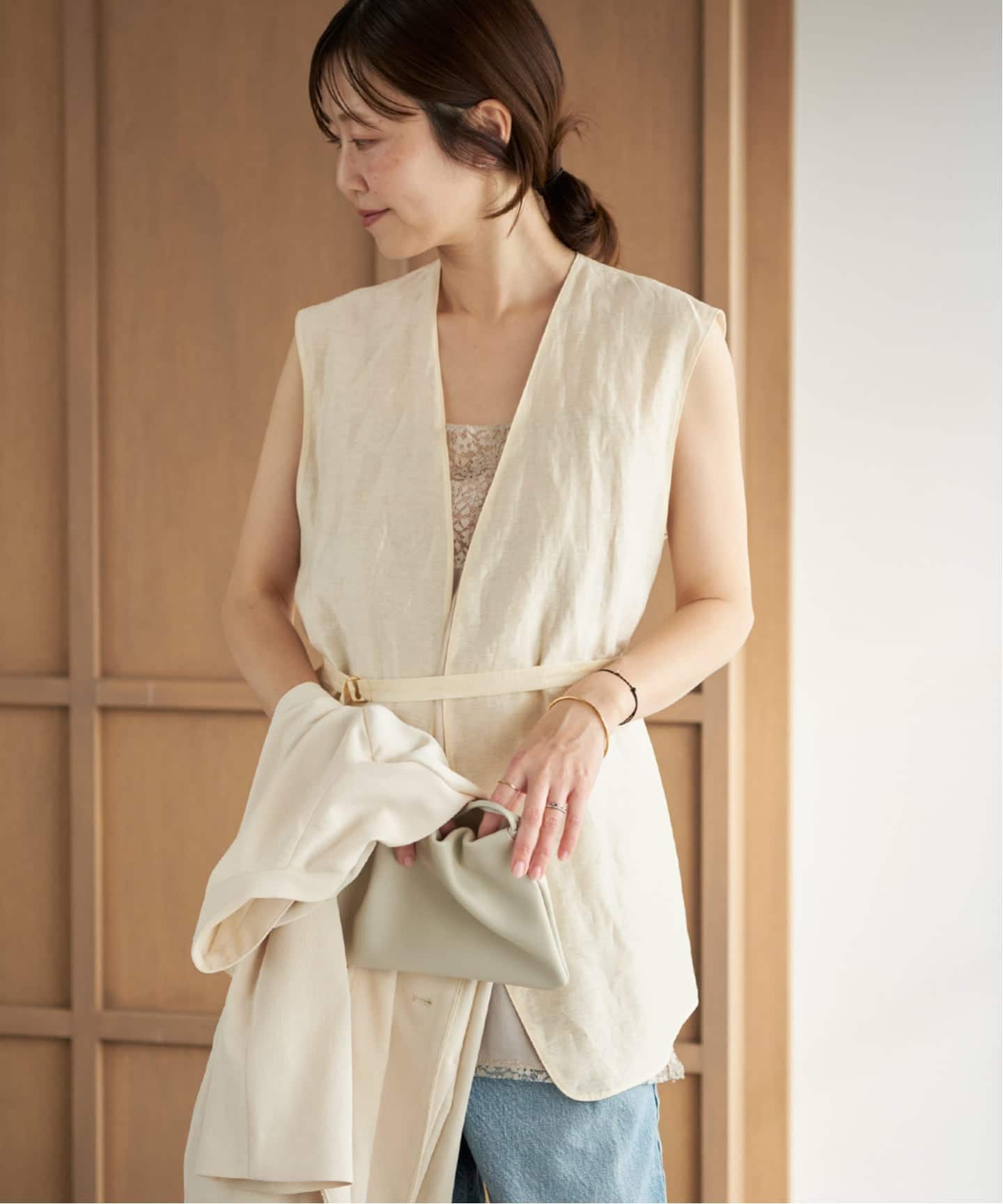 Plage sheer タンク　ベージュ Sheer ジレ（ジレ）｜Plage（プラージュ）の通販｜BAYCREW'S STORE