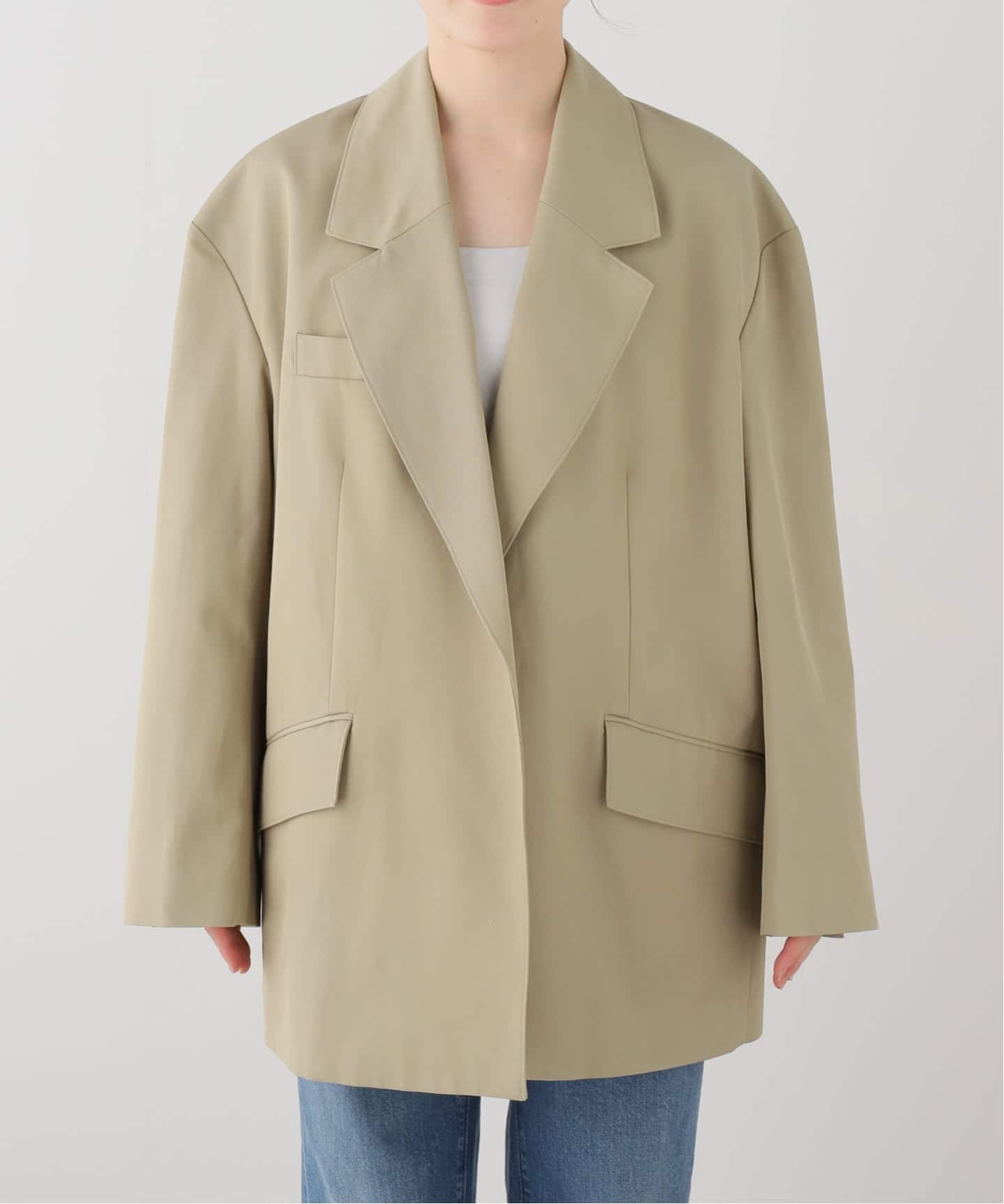 【もちぷよ】r'iam plage BASABASA JACKET 36 名古屋店・WEB限定》R'IAM BASABASA ジャケット（テーラードジャケット