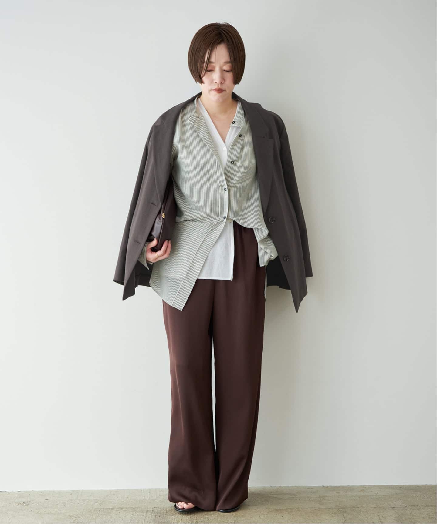 タグ付き新品 Plage mannish ジャケット グレー 38 plage（プラージュ）の「《予約》VIS/LINEN DB ジャケット（）」 - WEAR