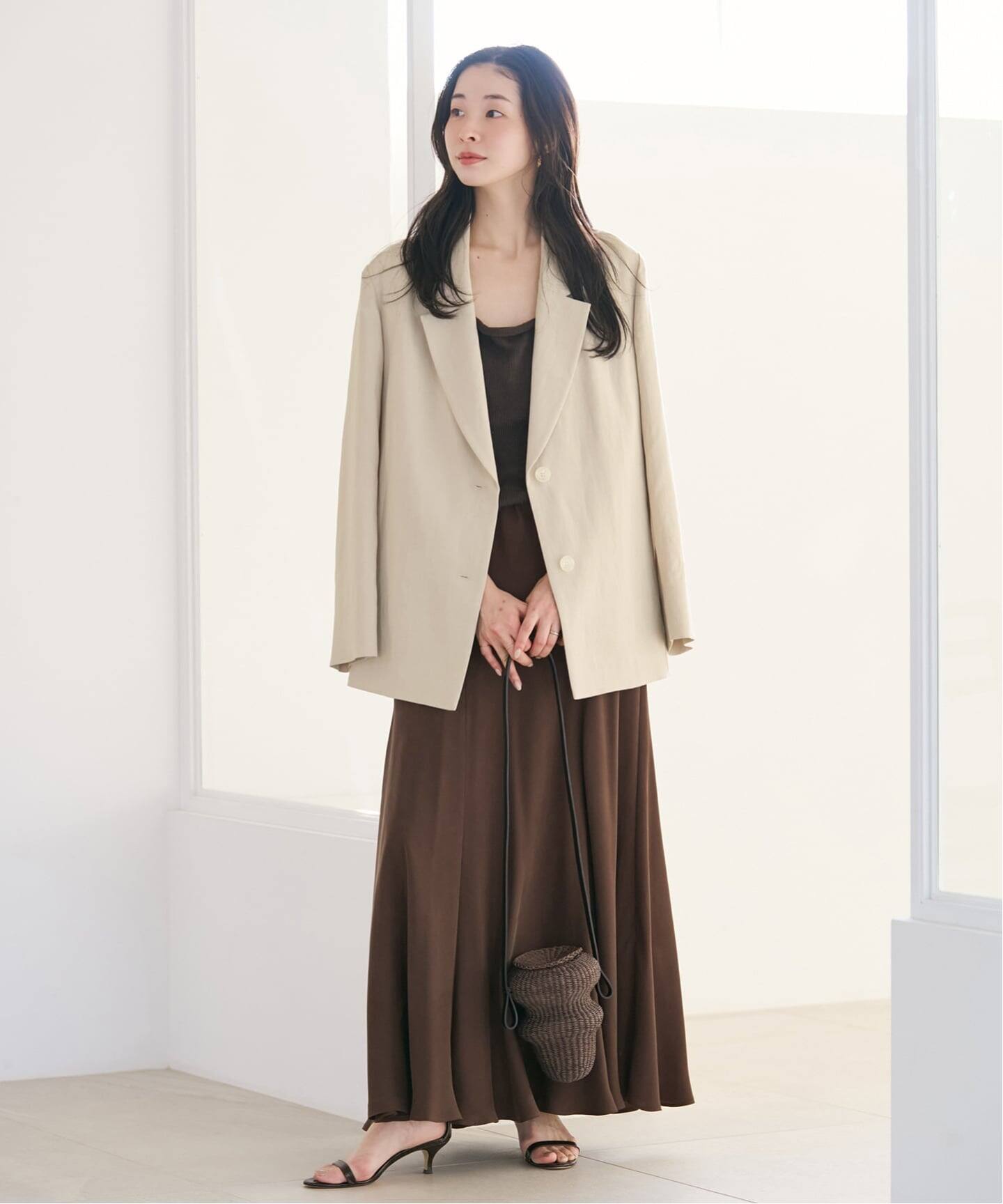 [美品]PLAGE Sandy long jacket リネン混 38 sandy long ジャケット（その他ジャケット・スーツ）｜Plage