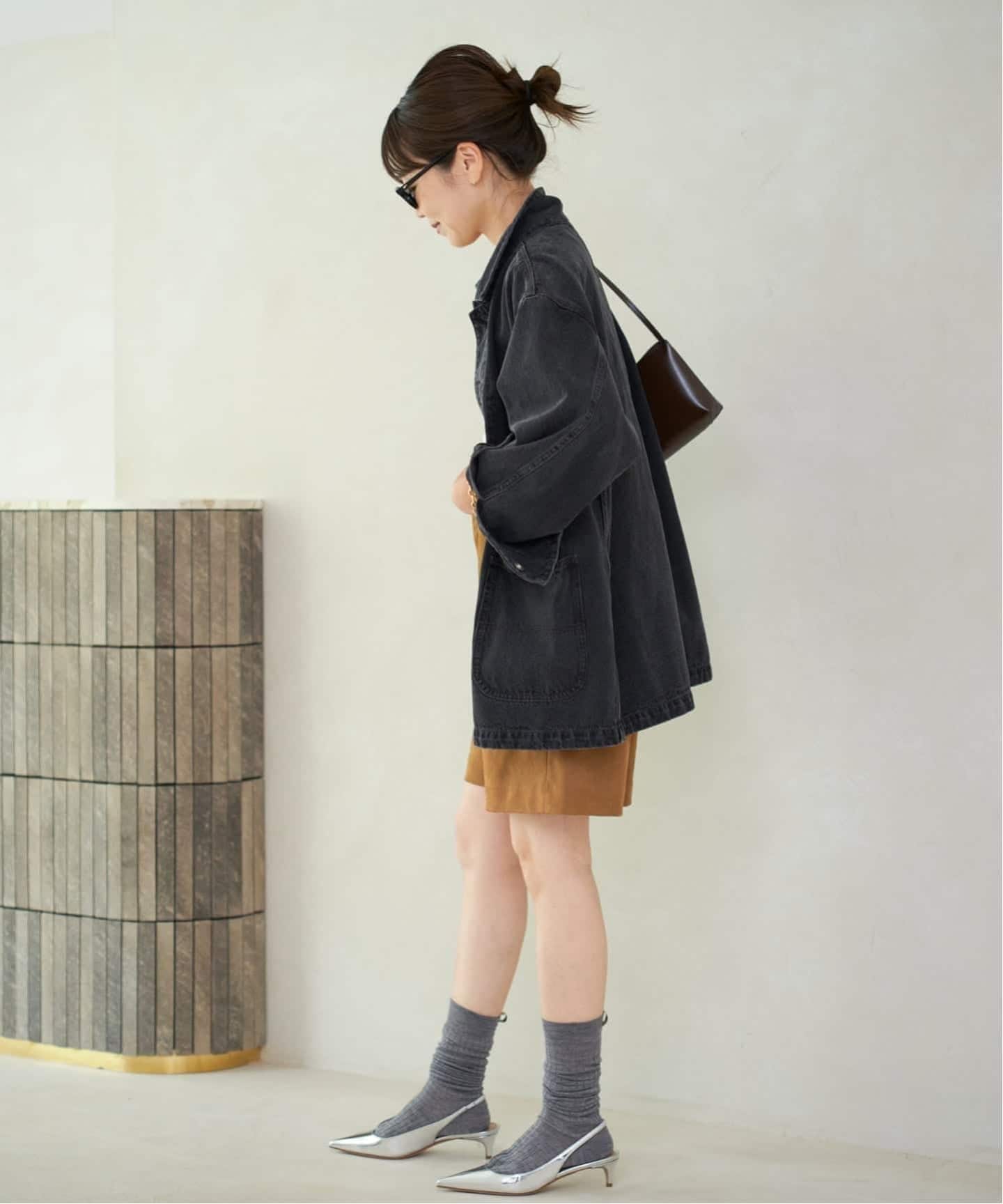 Plage coverall 3 カラー ブラック サイズ36 追加予約》coverall 3（デニムジャケット）｜Plage（プラージュ）の