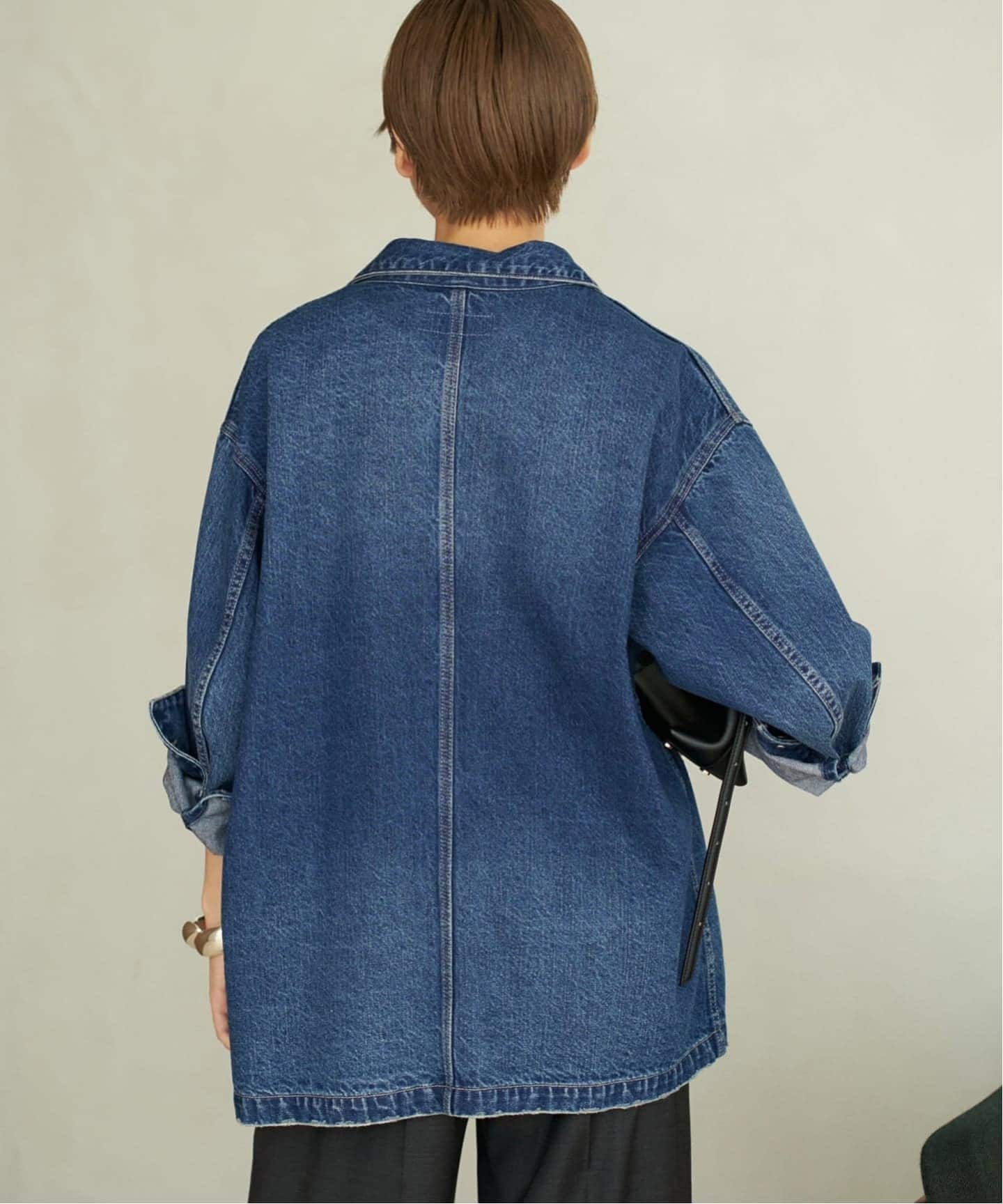 Plage coverall 3 カラー ブラック サイズ36 追加》coverall 3（デニムジャケット）｜Plage（プラージュ）の通販