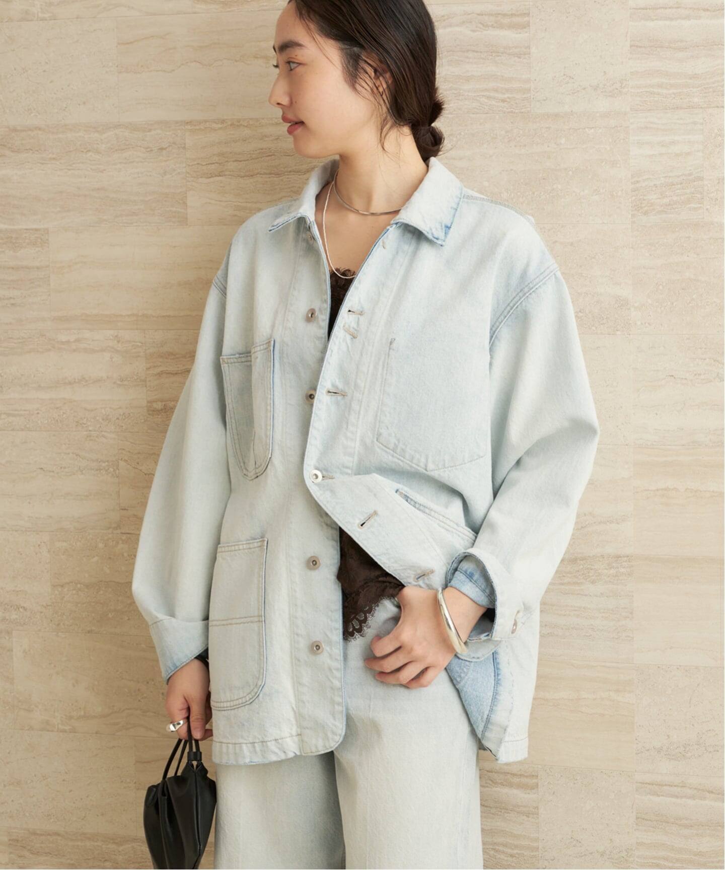 新品タグ付 Plage coverall カバーオール bleach coverall（デニムジャケット）｜Plage（プラージュ）の通販