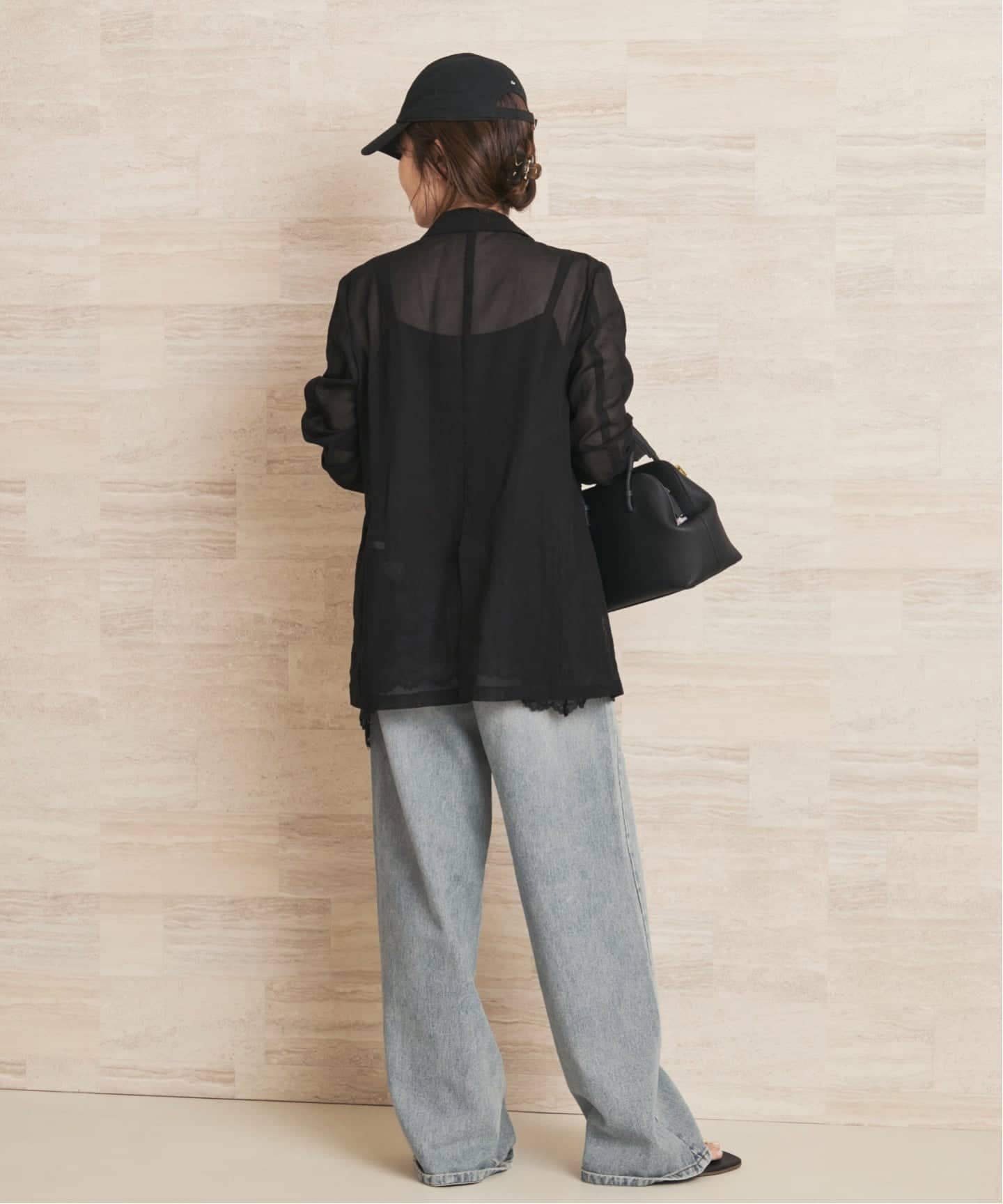新品　plage sheer jacket ブラック36 organic cotton sheer ジャケット（その他ジャケット・スーツ）｜Plage
