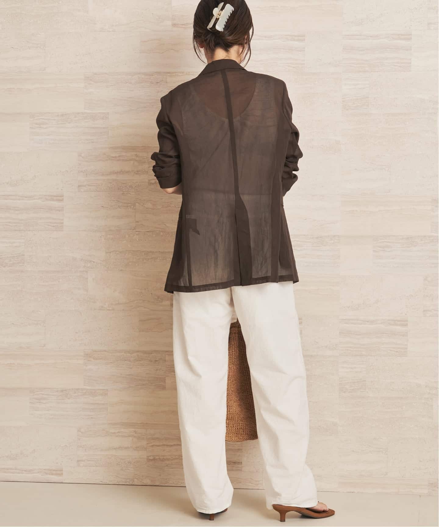 organic cotton sheer ジャケット（その他ジャケット・スーツ）｜Plage
