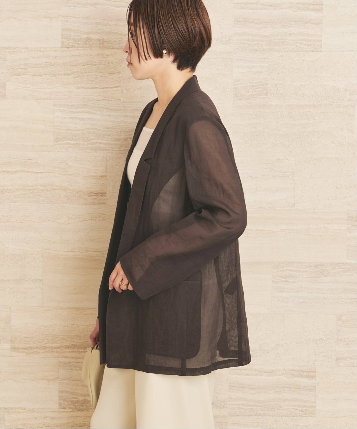 organic cotton sheer ジャケット（その他ジャケット・スーツ）｜Plage 