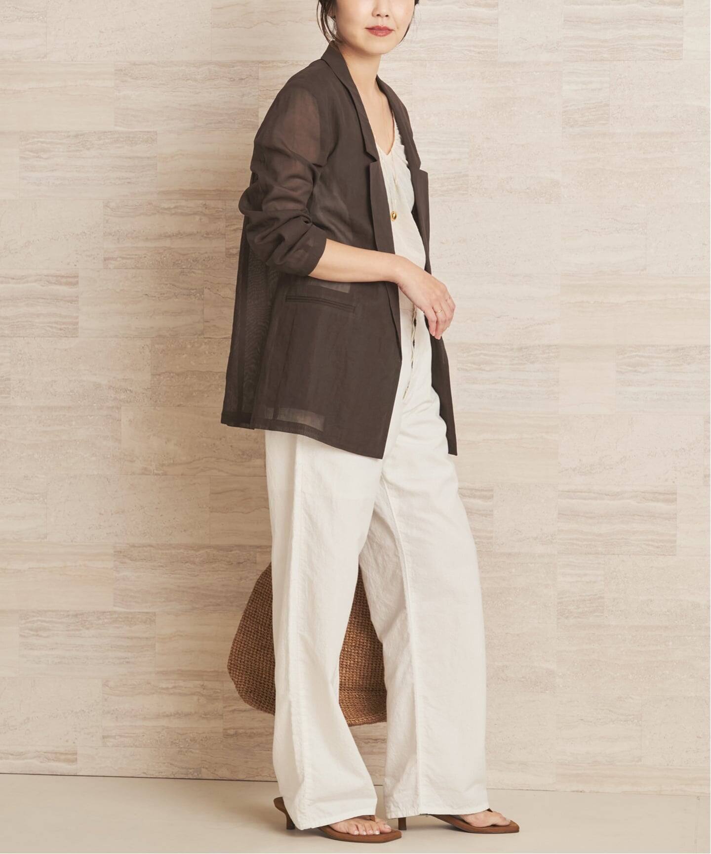 organic cotton sheer ジャケット（その他ジャケット・スーツ）｜Plage