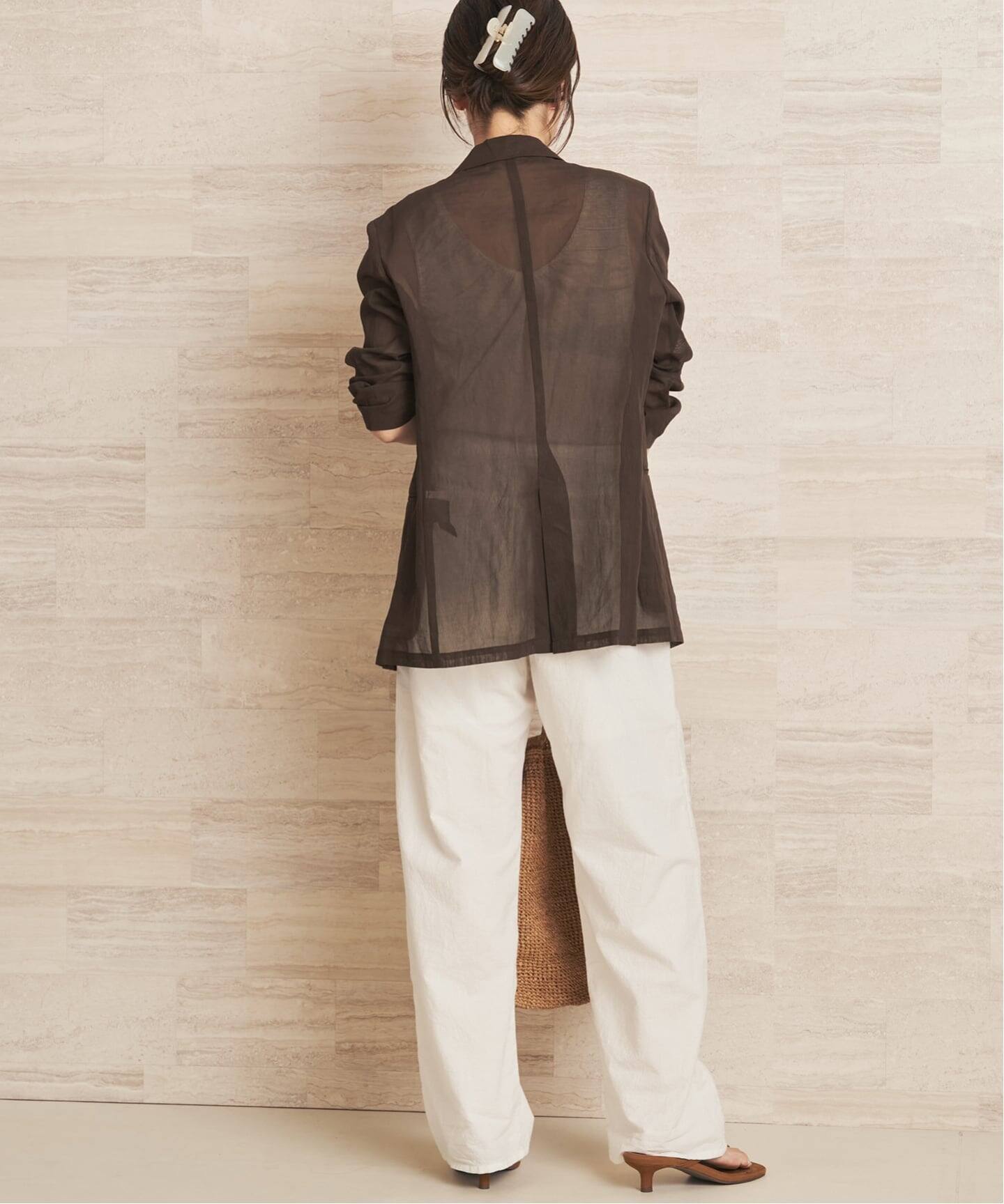 organic cotton sheer ジャケット（その他ジャケット・スーツ）｜Plage