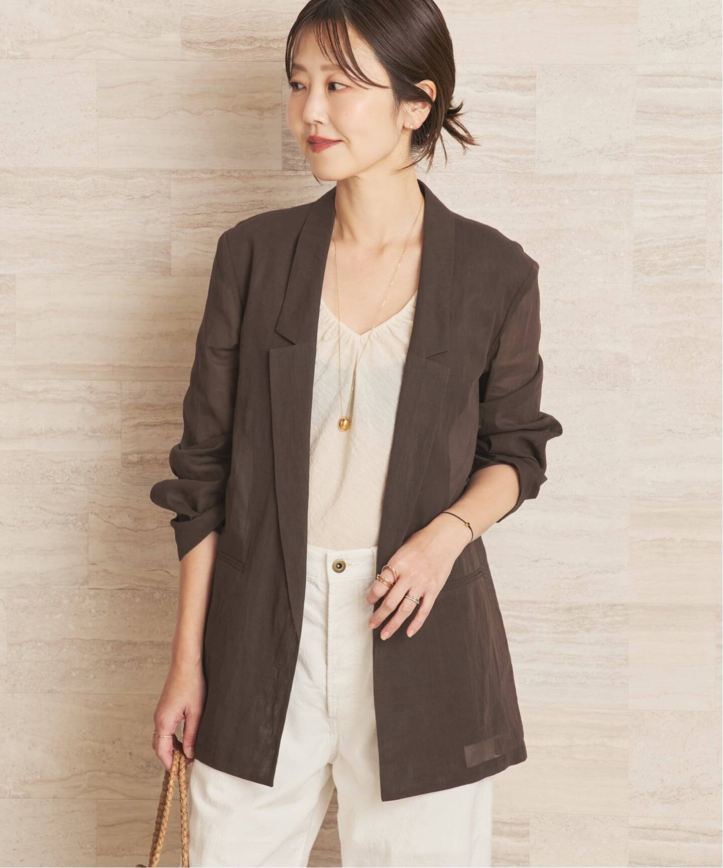 organic cotton sheer ジャケット（その他ジャケット・スーツ）｜Plage