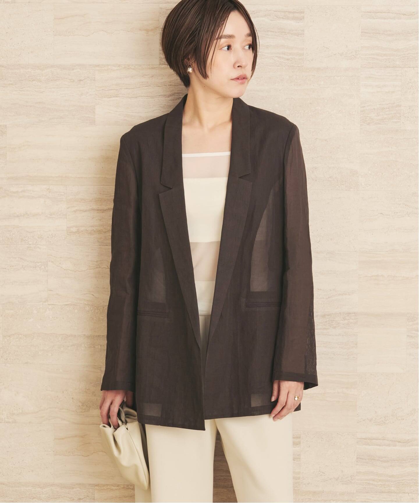 organic cotton sheer ジャケット（その他ジャケット・スーツ）｜Plage 