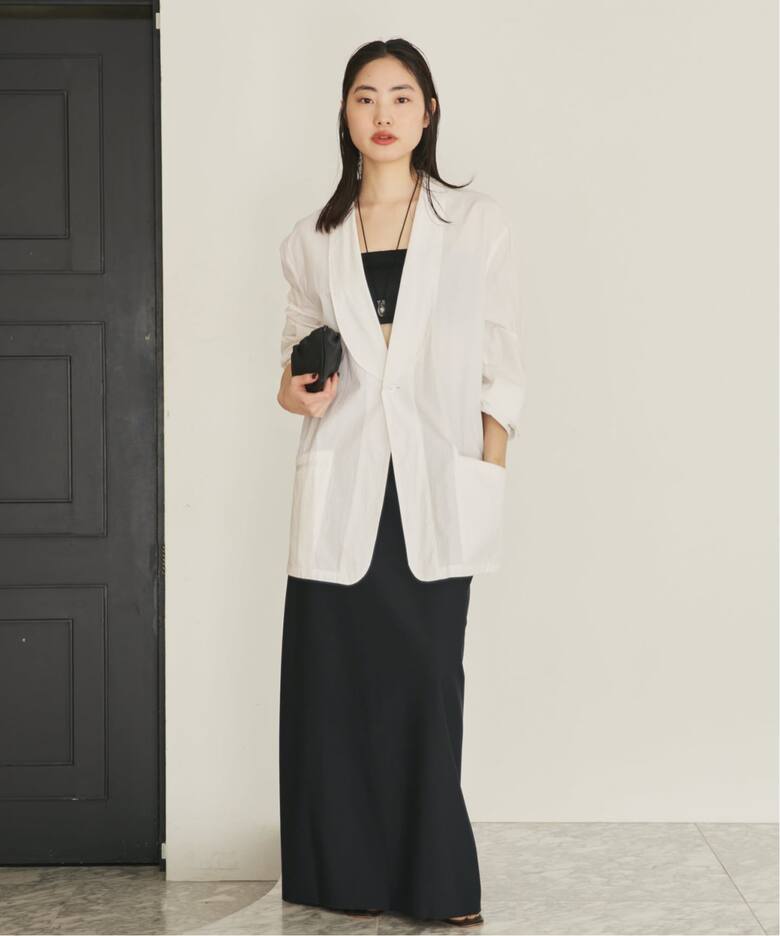 博多店・WEB限定》SEEALL / シーオール OVERSIZED SHAWL COLLAR 