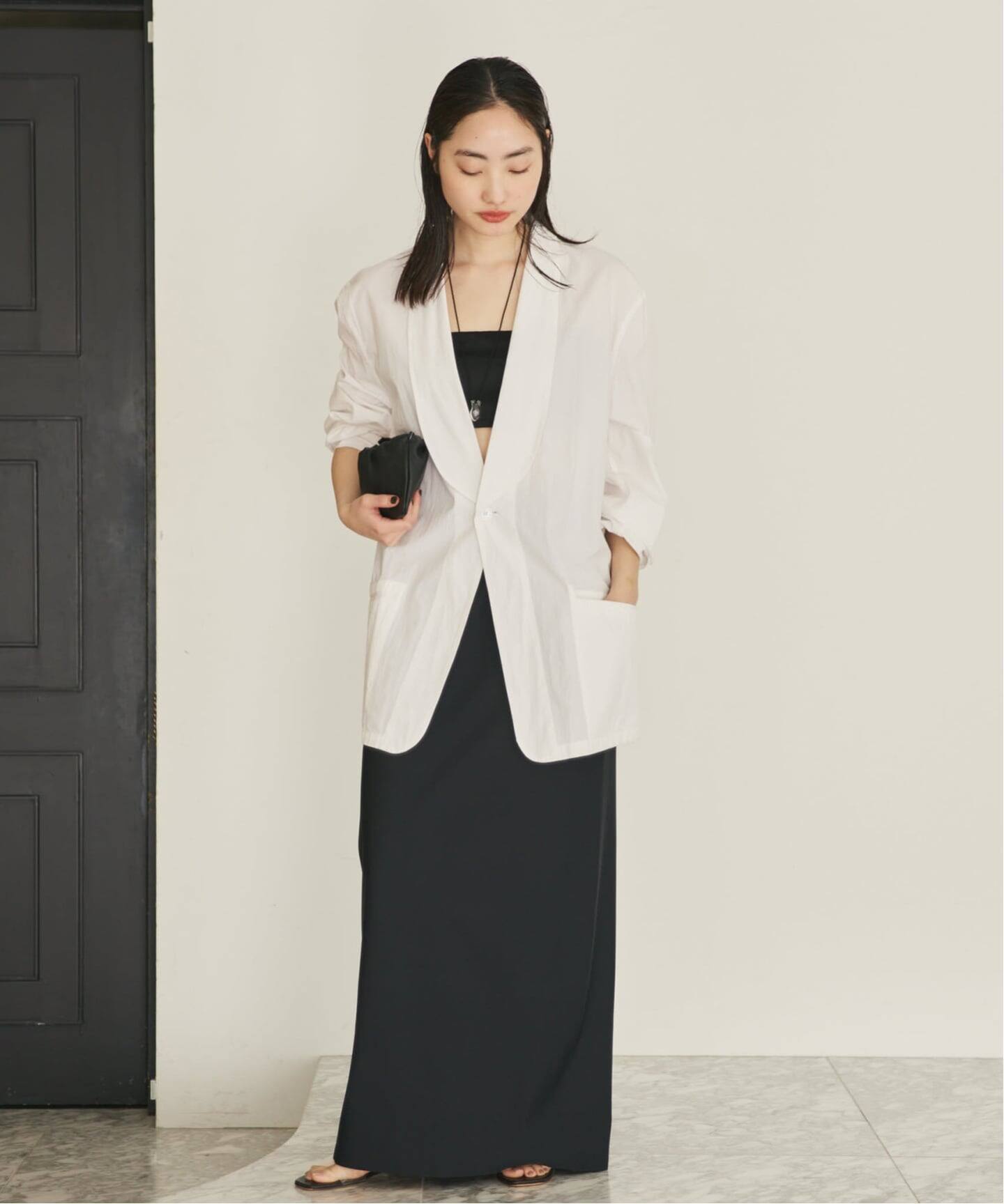 博多店・WEB限定》SEEALL / シーオール OVERSIZED SHAWL COLLAR