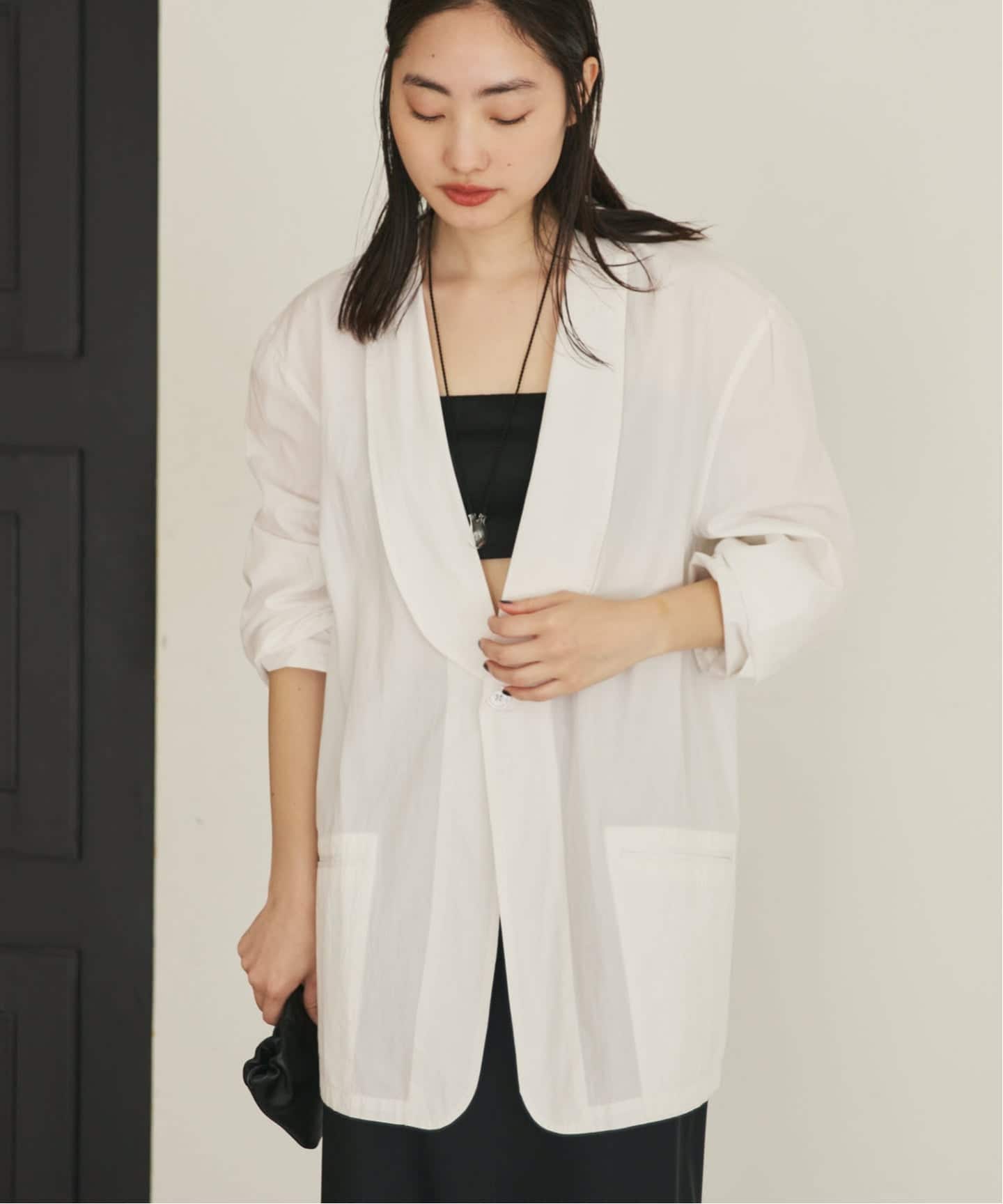 【未使用】シーオール OVERSIZED SHAWL COLLAR ジャケット 博多店・WEB限定》SEEALL / シーオール OVERSIZED SHAWL COLLAR