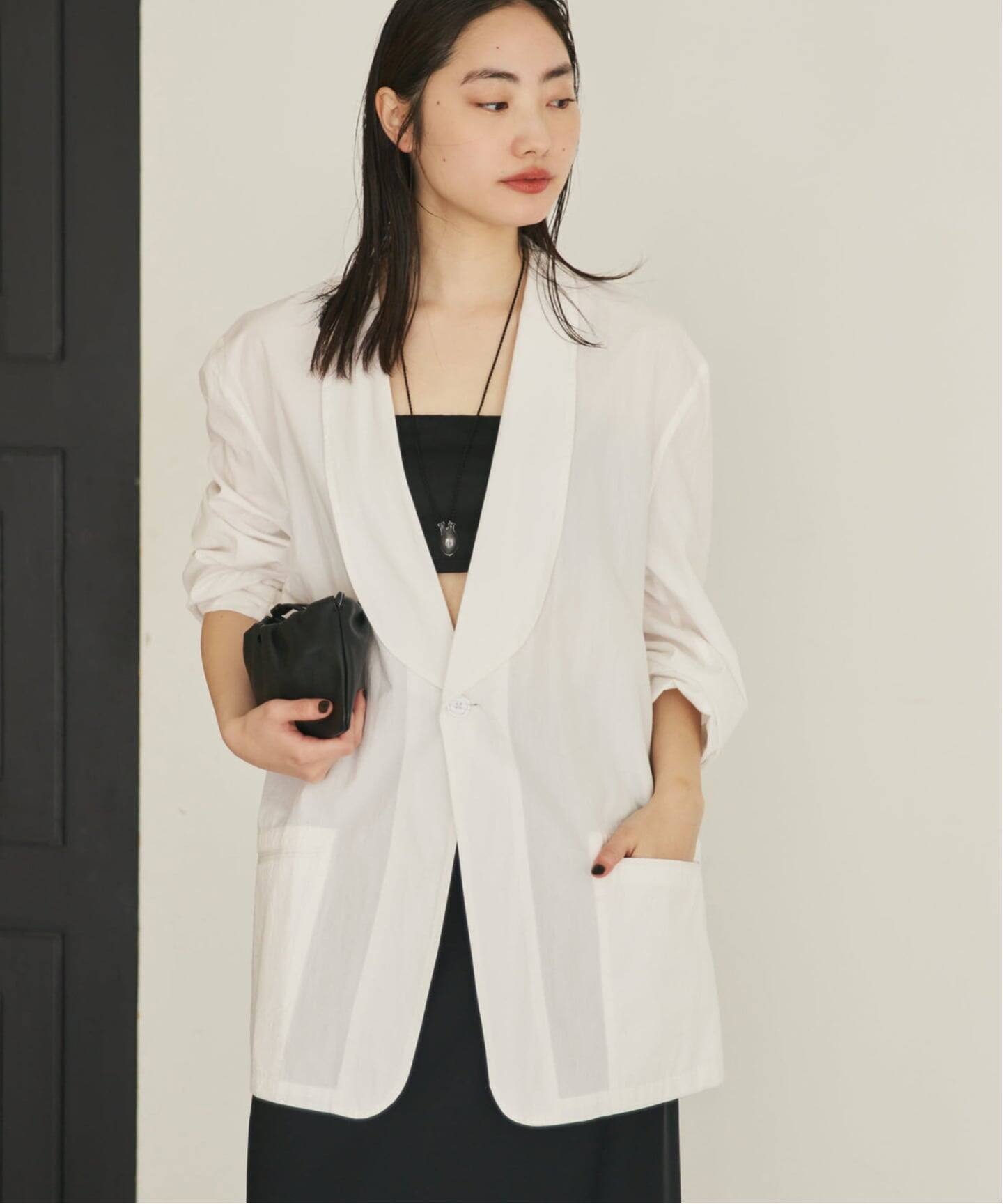 博多店・WEB限定》SEEALL / シーオール OVERSIZED SHAWL COLLAR 