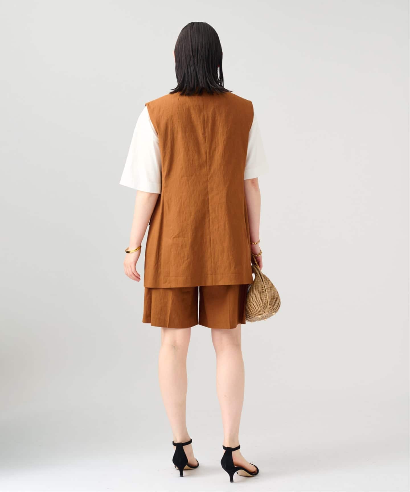 Clean Linen ベスト（ジレ）｜VERMEIL par iena（ヴェルメイユ パー